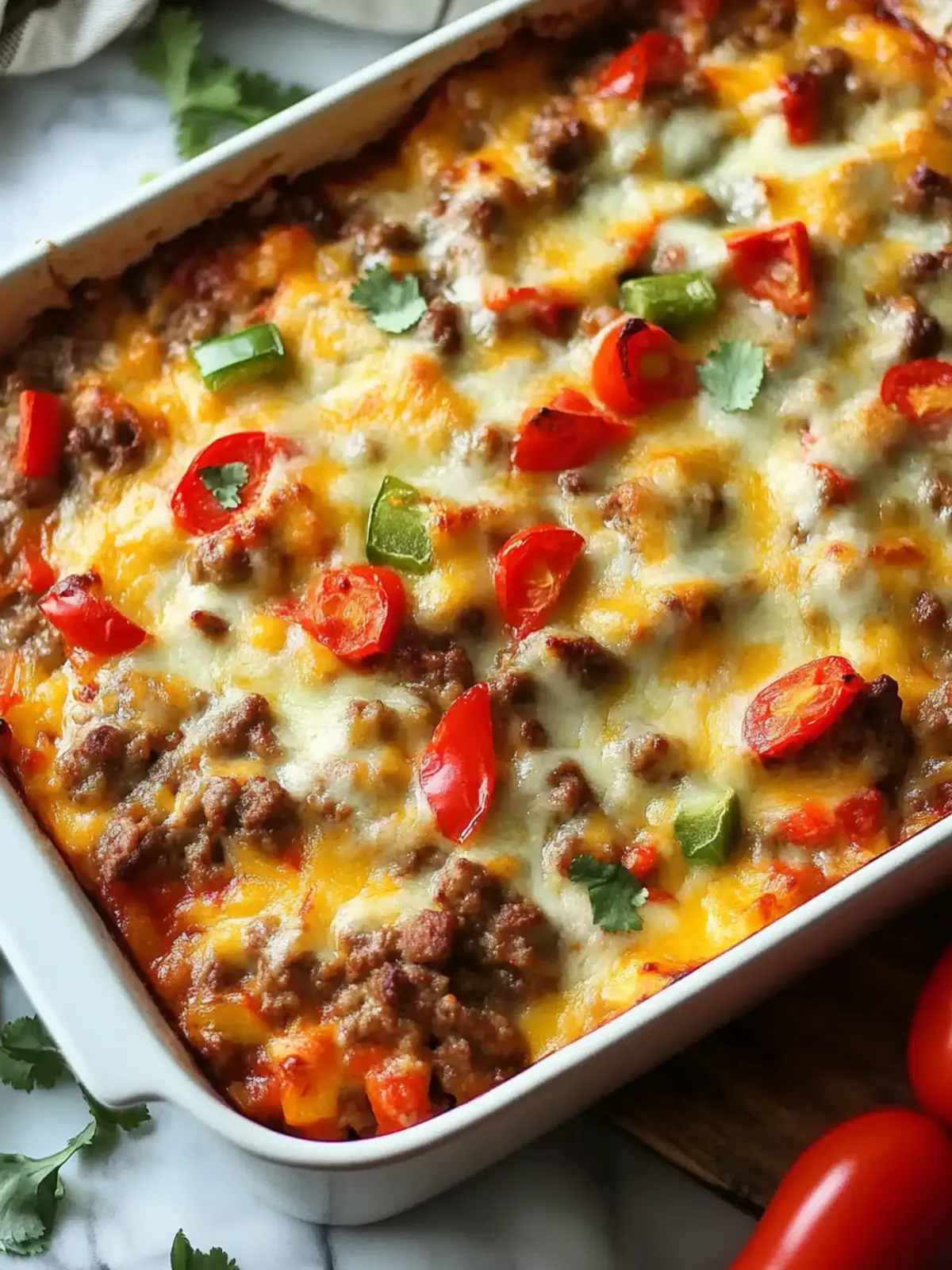 Easy Simple Hamburger Fajita Casserole for Busy Nights 2 Simple Hamburger Fajita Casserole