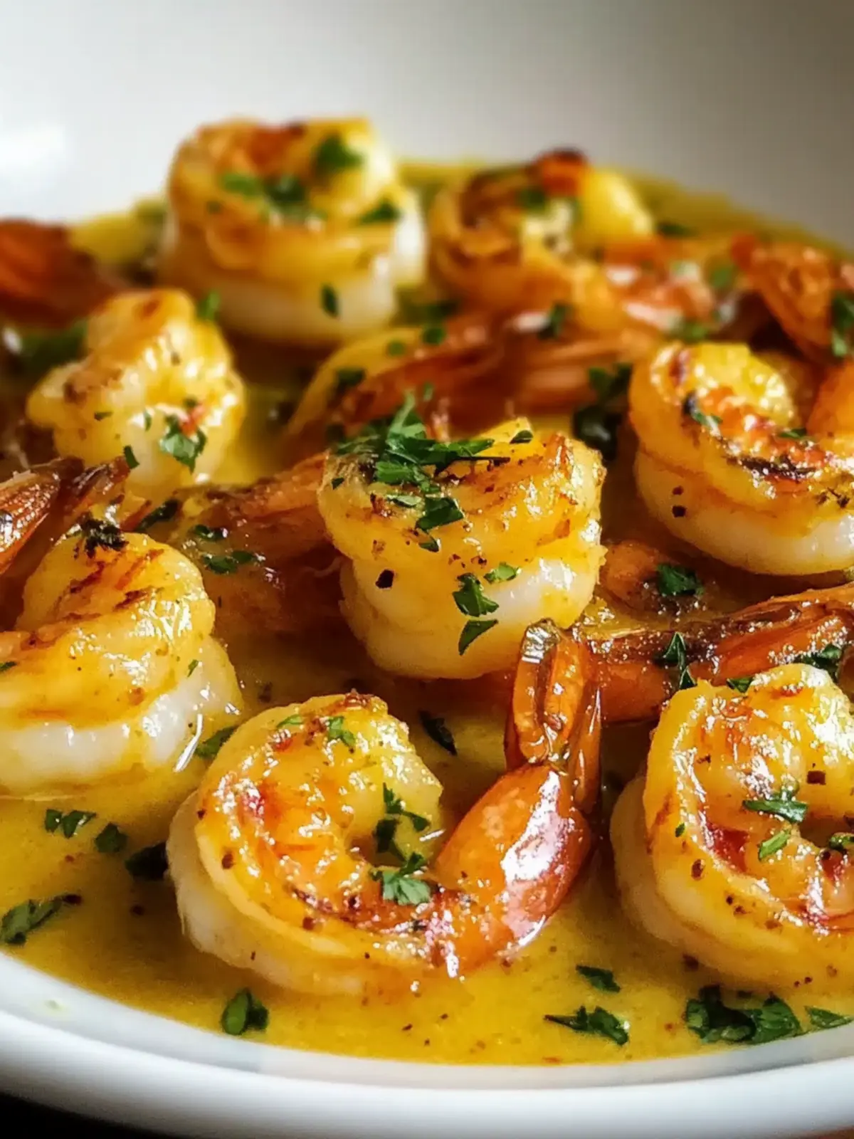 Sautéed Shrimp in Creamy Saffron Sauce: A Mediterranean Delight 2 Sautéed Shrimp in Creamy Saffron Sauce