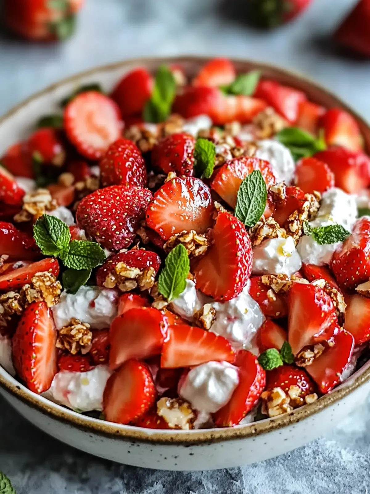 Tangy Strawberry Crackle Salad – Make Summer Sweet and Crunchy 2 Tangy Strawberry Crackle Salad – A Summer Sensation