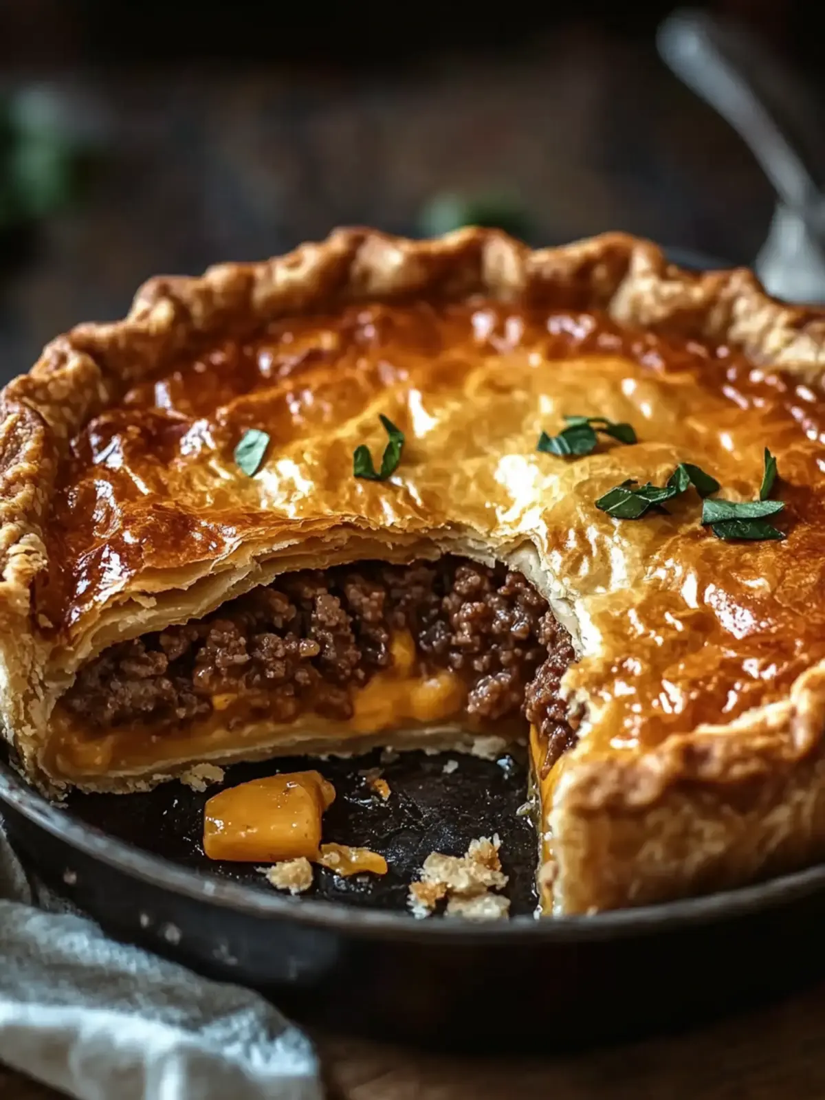 One-Pan Cheeseburger Pie Dinner