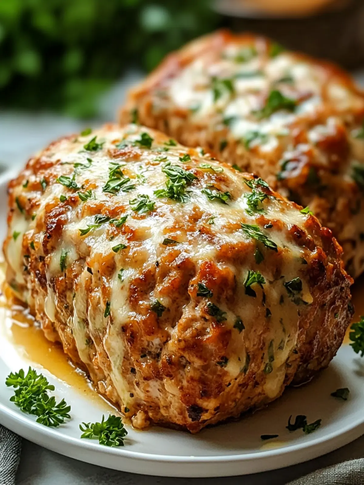 Garlic Parmesan Chicken Meatloaf Recipe