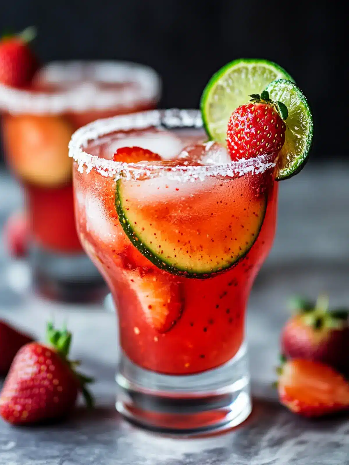 Spicy Strawberry Margarita: Your New Favorite Summer Sip 2 Spicy Strawberry Margarita