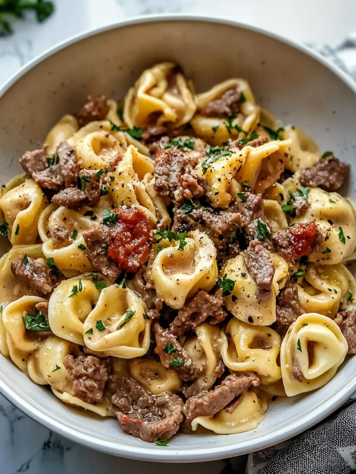 Indulge in Philly Cheesesteak Tortellini Pasta Bliss Tonight 5 Indulge in Philly Cheesesteak Tortellini Pasta Bliss