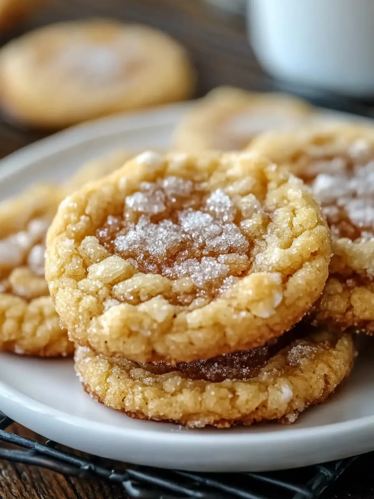 Crinkly Crackly Butter Toffee Sugar Cookies – Easy Chewy Treats 5 Crinkly Crackly Butter Toffee Sugar Cookies – Easy Chewy Recipe