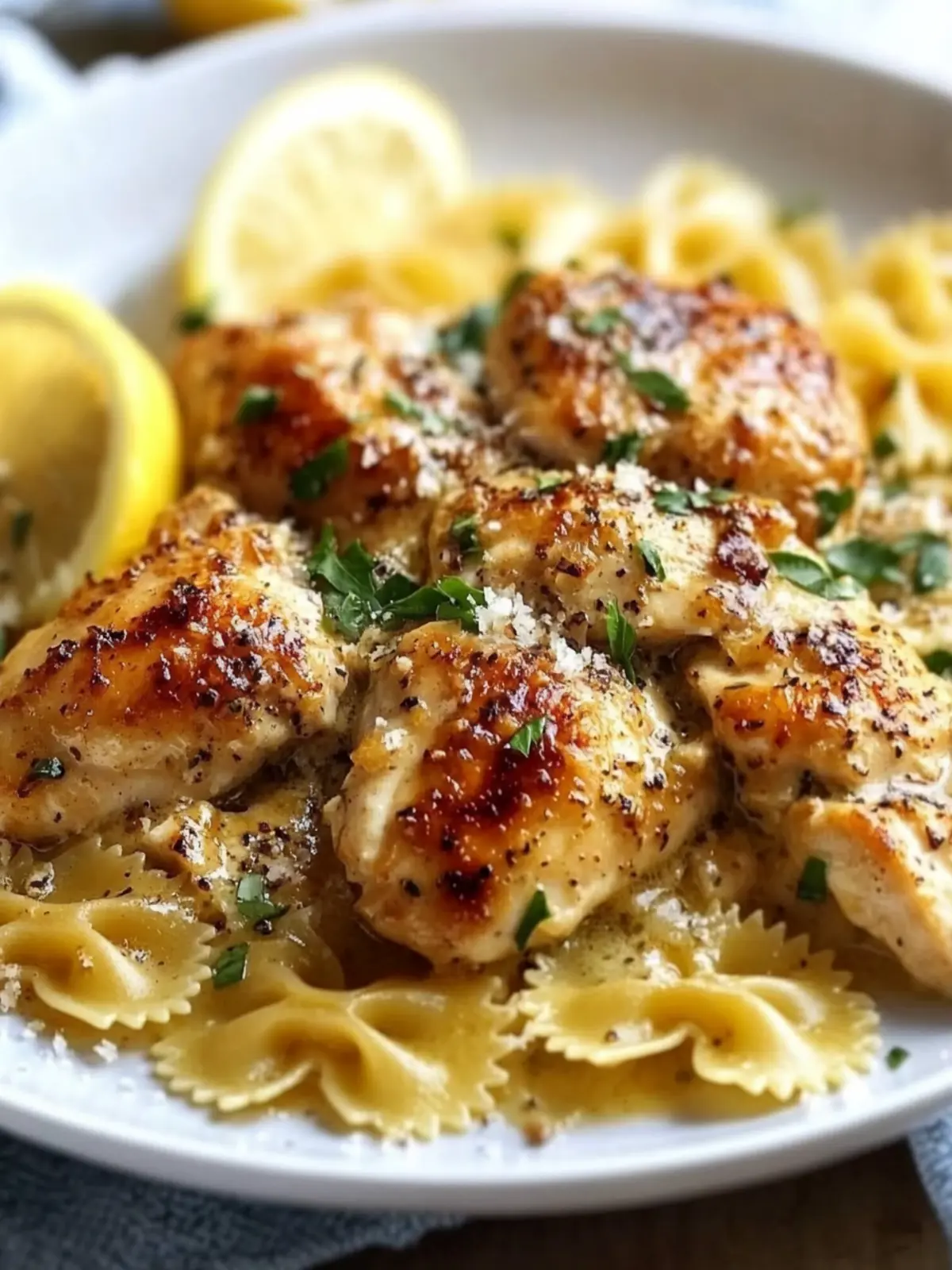 Garlic Butter Chicken with Bowtie Pasta: Family Dinner Winner 3 Garlic Butter Chicken with Bowtie Pasta