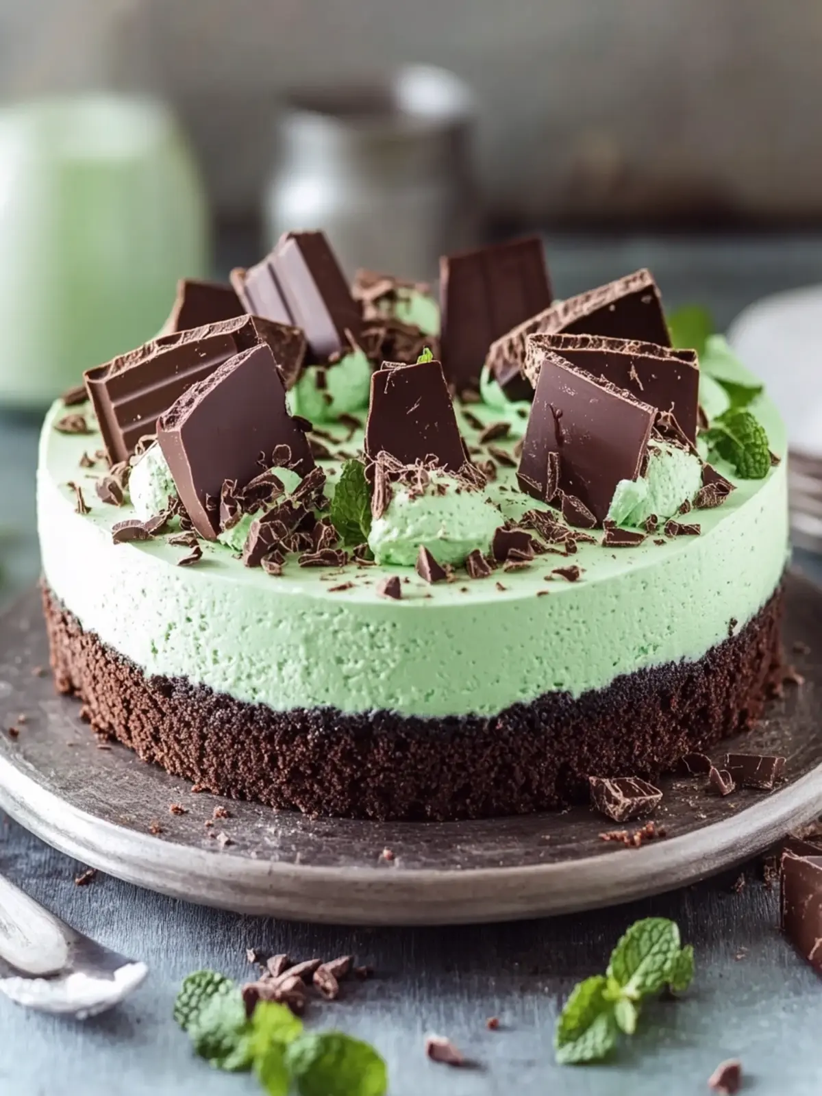 Mint Chocolate Cheesecake: Your Irresistibly Indulgent Treat 4 Mint Chocolate Cheesecake: Irresistibly Indulgent Dessert