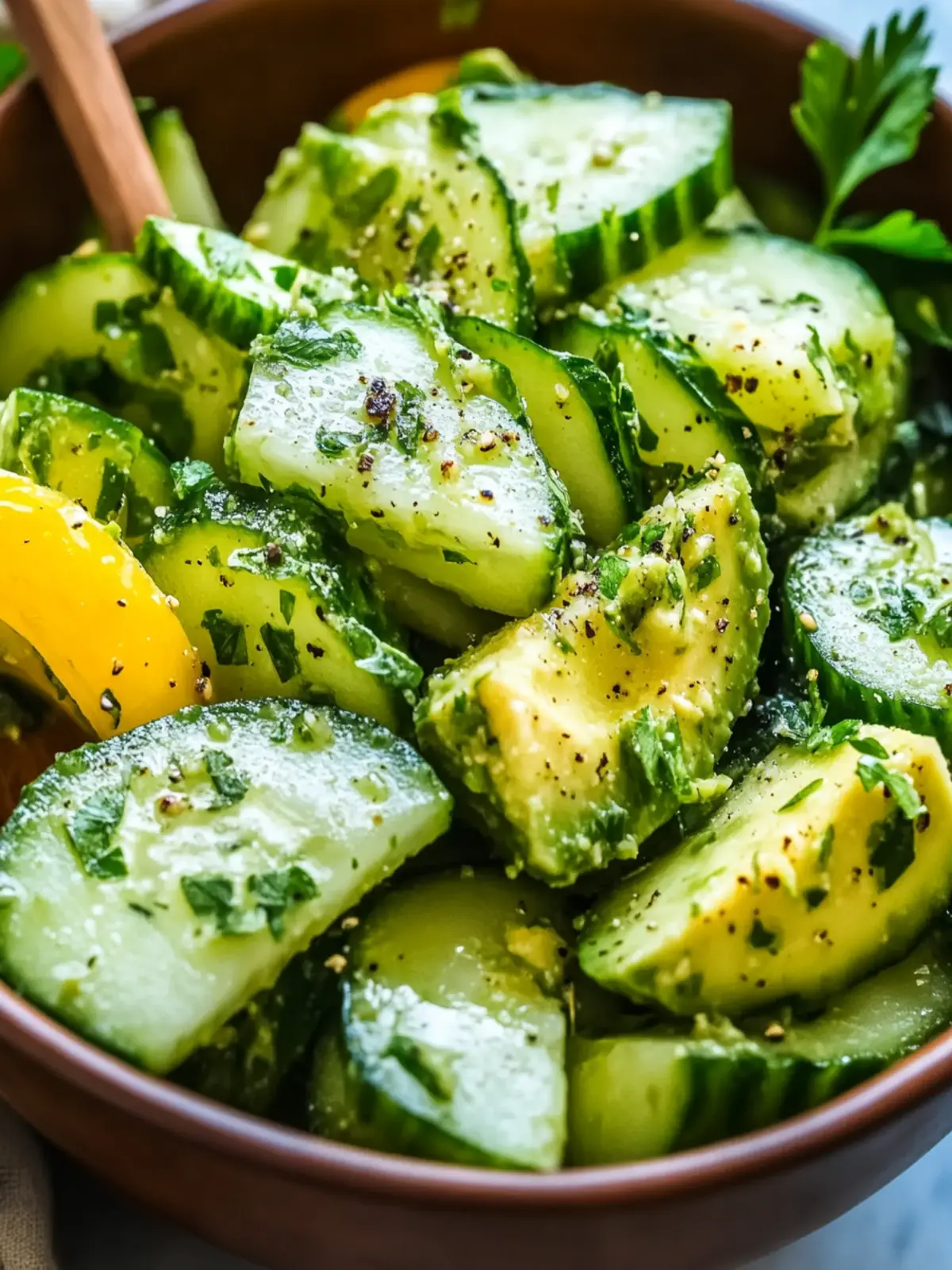 Delicious Avocado Cucumber Salad Recipe in 5 Minutes Flat 2 Delicious Avocado Cucumber Salad Recipe in 5 Minutes Flat