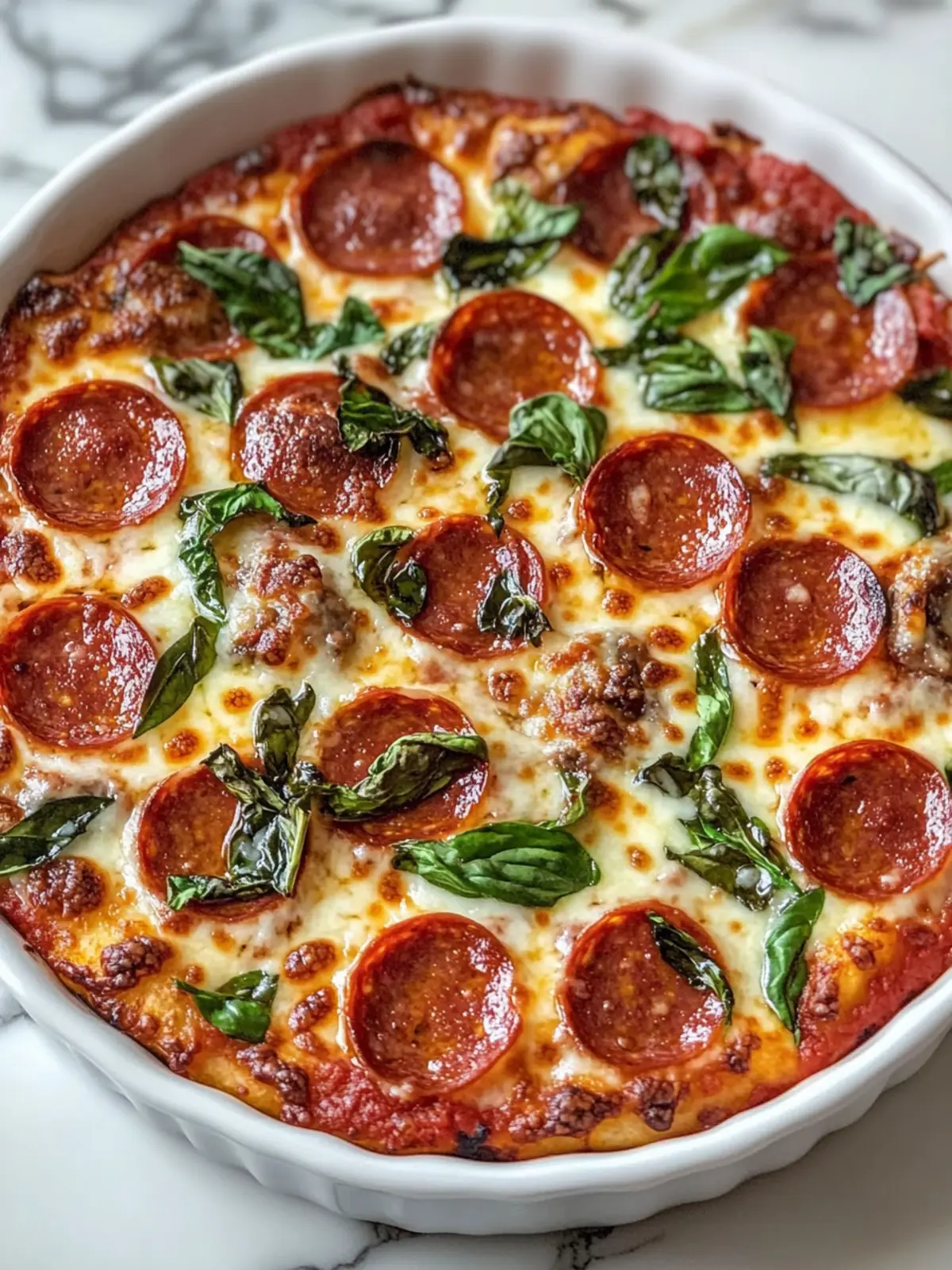 Low-Carb Crustless Pizza Bowl: A Cheesy Family Favorite 3 Low-Carb Crustless Pizza Bowl