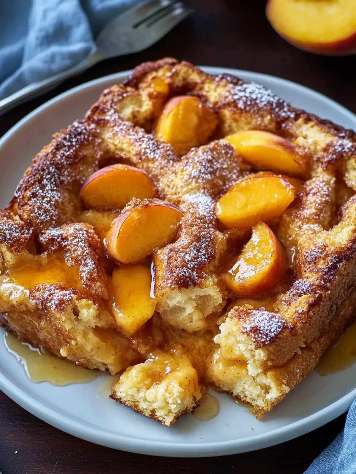 Peach Cobbler French Toast Bake: A Sweet Morning Delight 5 Peach Cobbler French Toast Bake