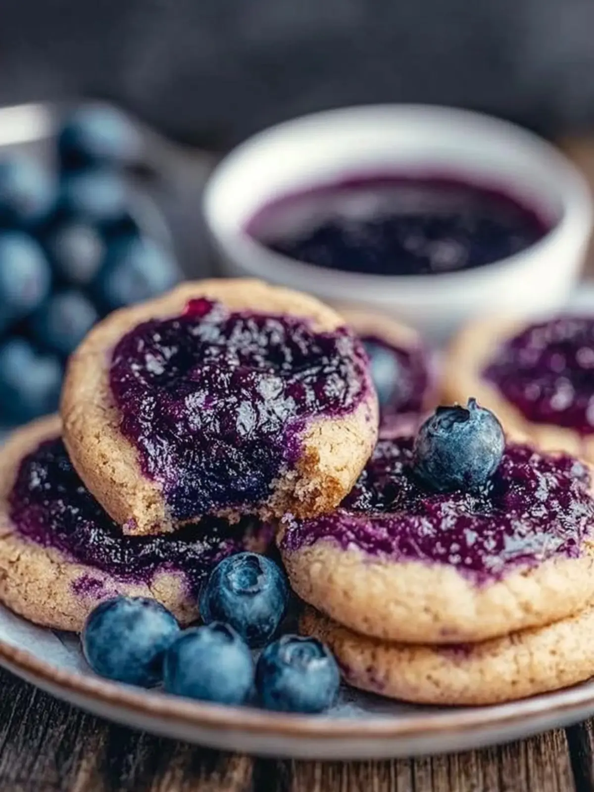 Blueberry Cookies with Homemade Jam for Ultimate Sweetness 4 Blueberry Cookies with Homemade Jam