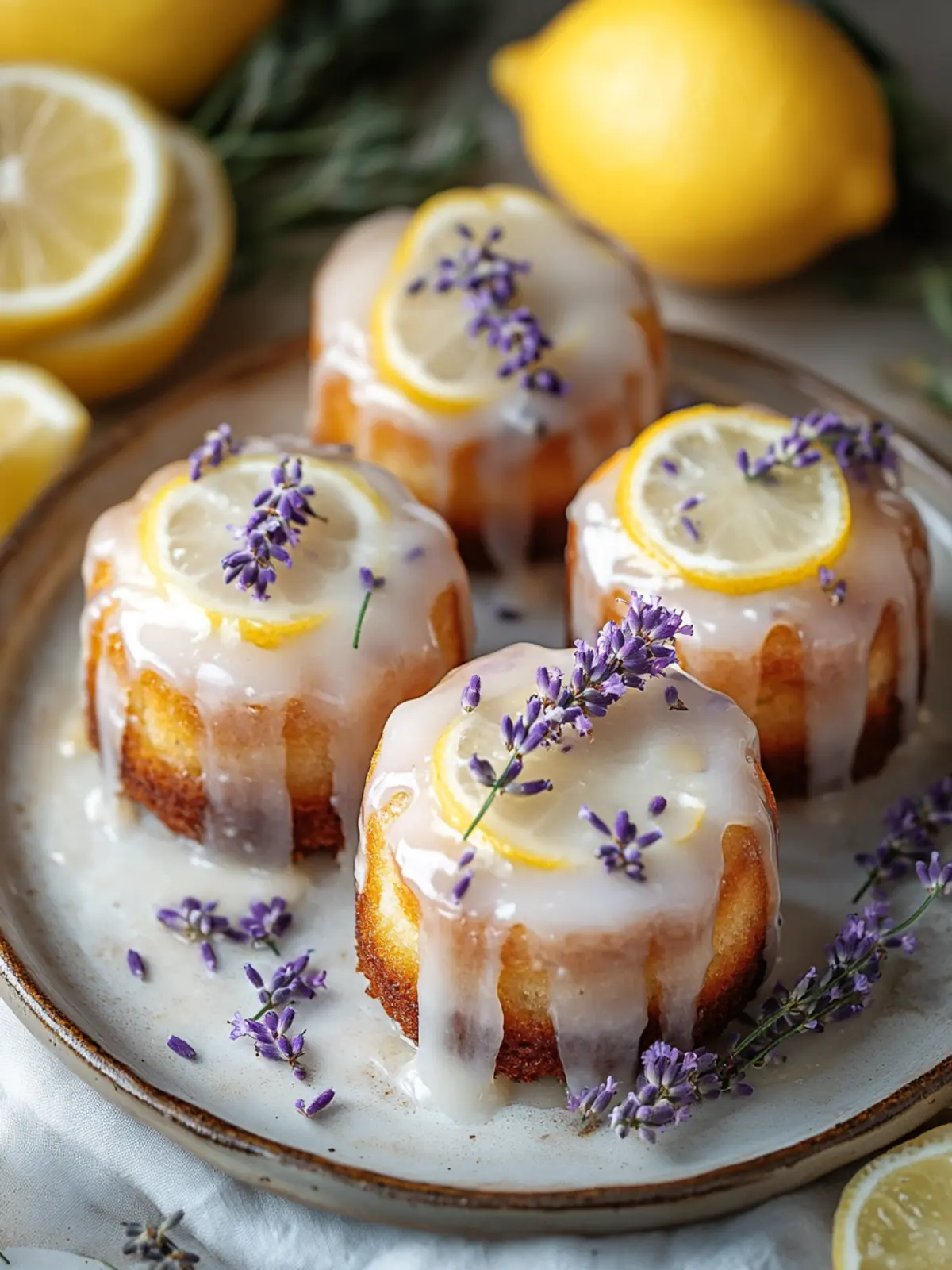 The Ultimate Mini Lemon Cakes with Lavender Glaze Delight 2 The Ultimate Mini Lemon Cakes with Lavender Glaze (Elegant & Easy!)