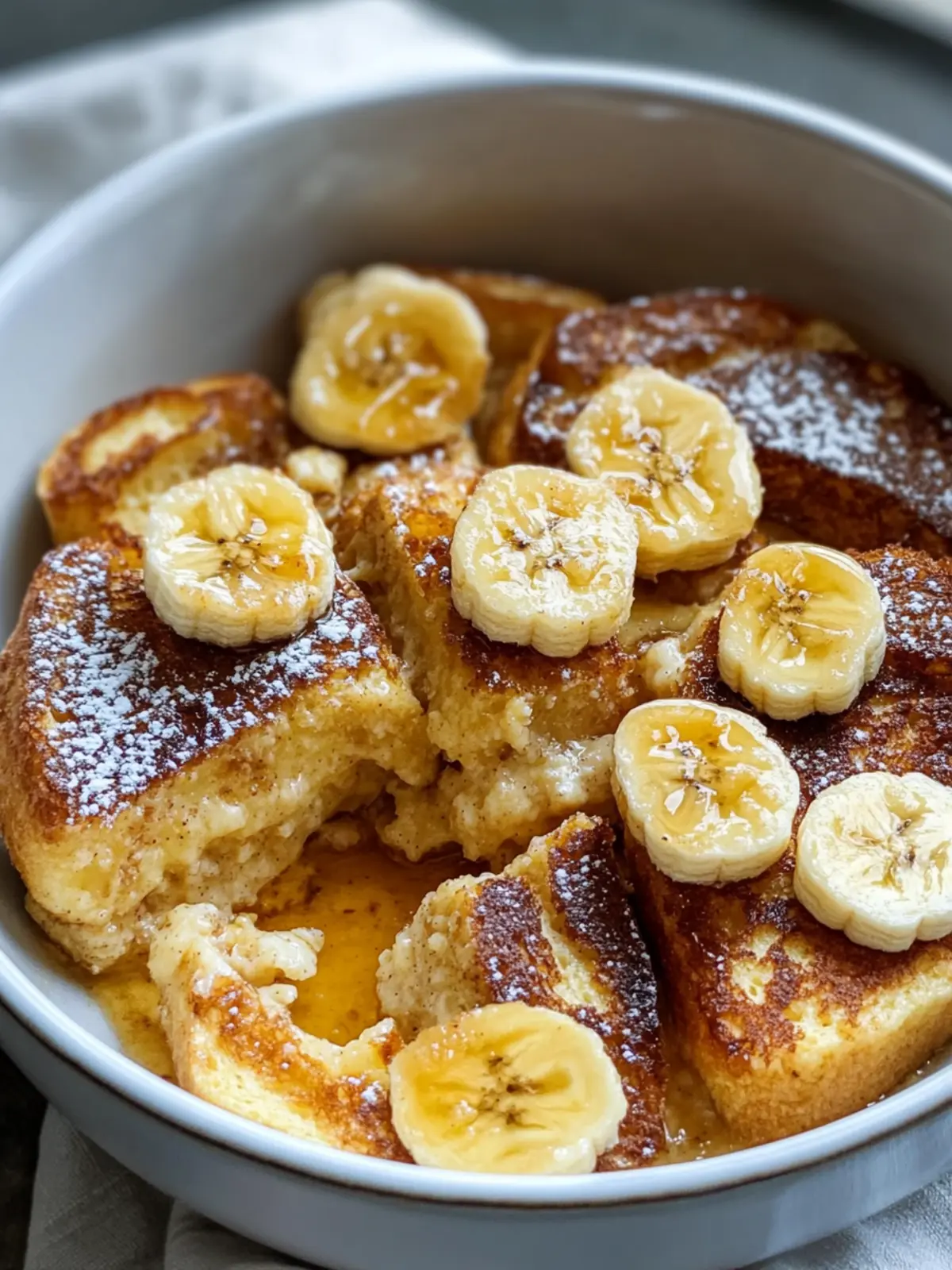 Hearty Banana French Toast Casserole | 5-Star Brunch Delight 2 Hearty Banana French Toast Casserole | 5-Star Brunch Magic