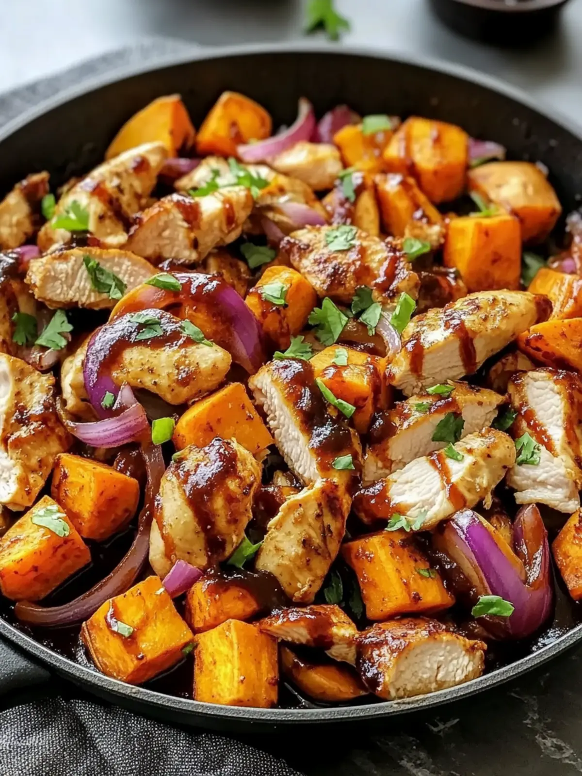 BBQ Chicken Sweet Potato Skillet – Your Easy One-Pan Wonder 3 BBQ Chicken Sweet Potato Skillet – Easy One-Pan Dinner