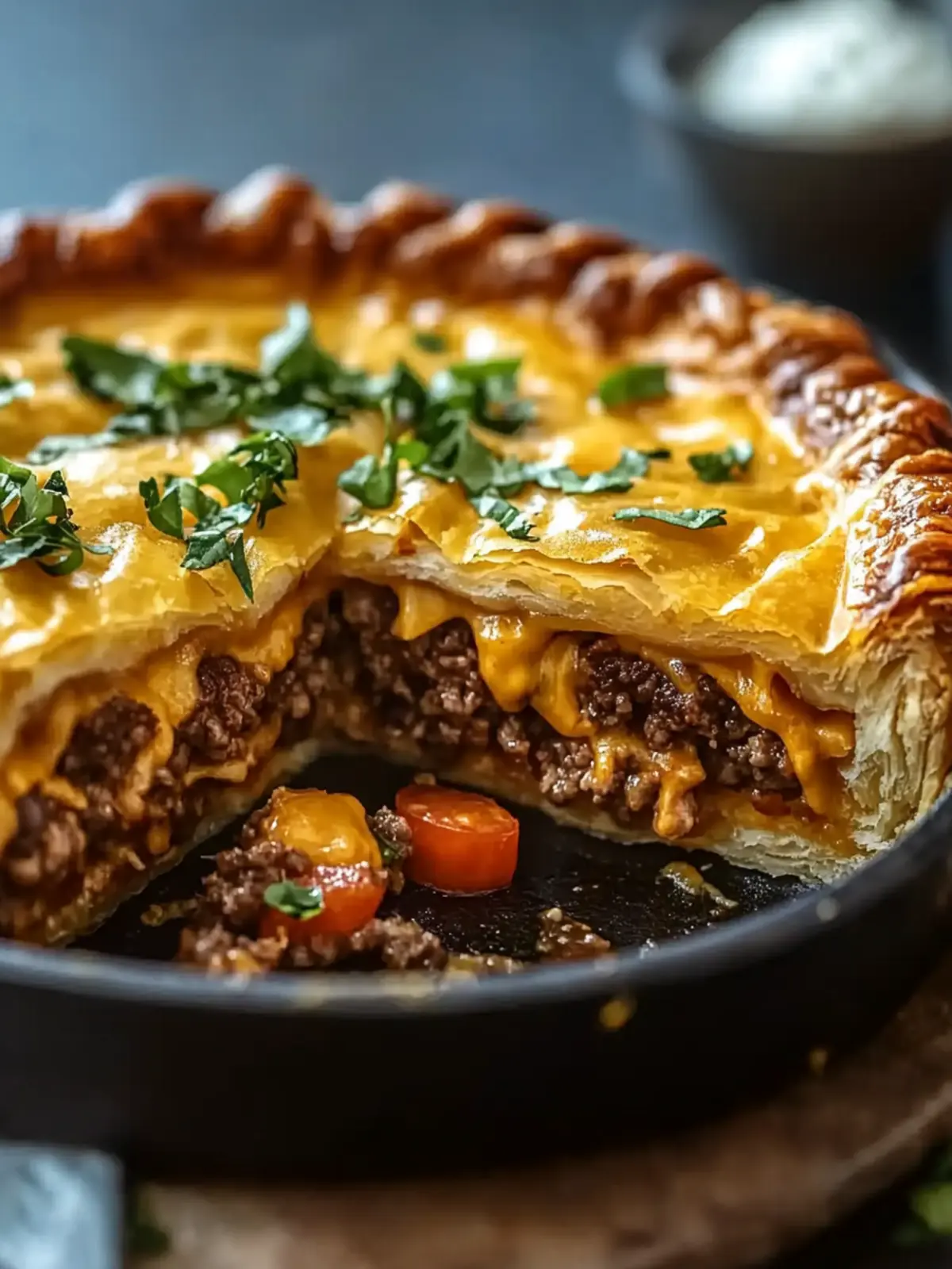 One-Pan Cheeseburger Pie Dinner That's Pure Comfort Bliss 3 One-Pan Cheeseburger Pie Dinner