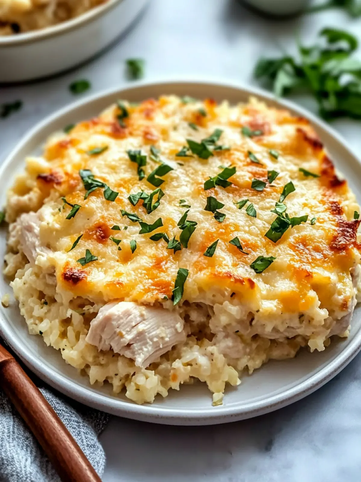 Healthy Chicken Cauliflower Rice Casserole You’ll Crave Daily 4 Healthy Chicken Cauliflower Rice Casserole