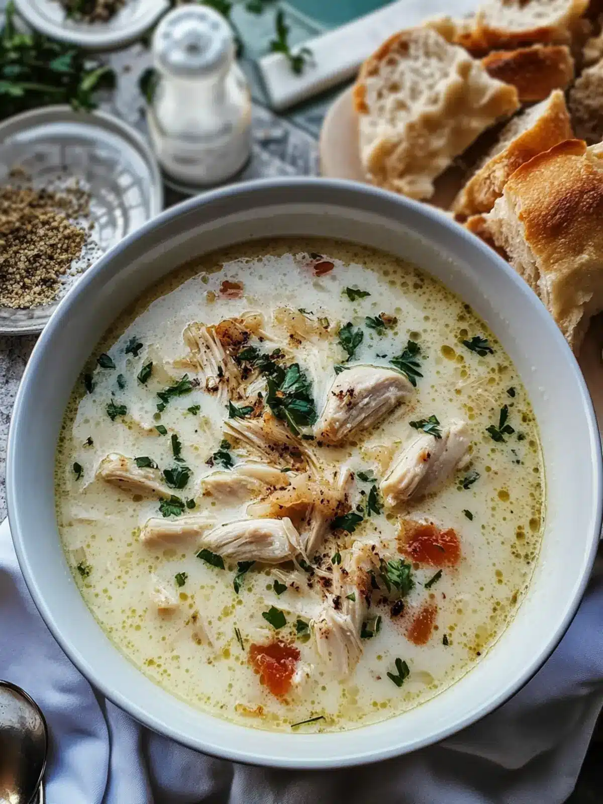 Creamy Garlic Parmesan Chicken Soup for Cozy Nights 5 Garlic Parmesan Chicken Soup