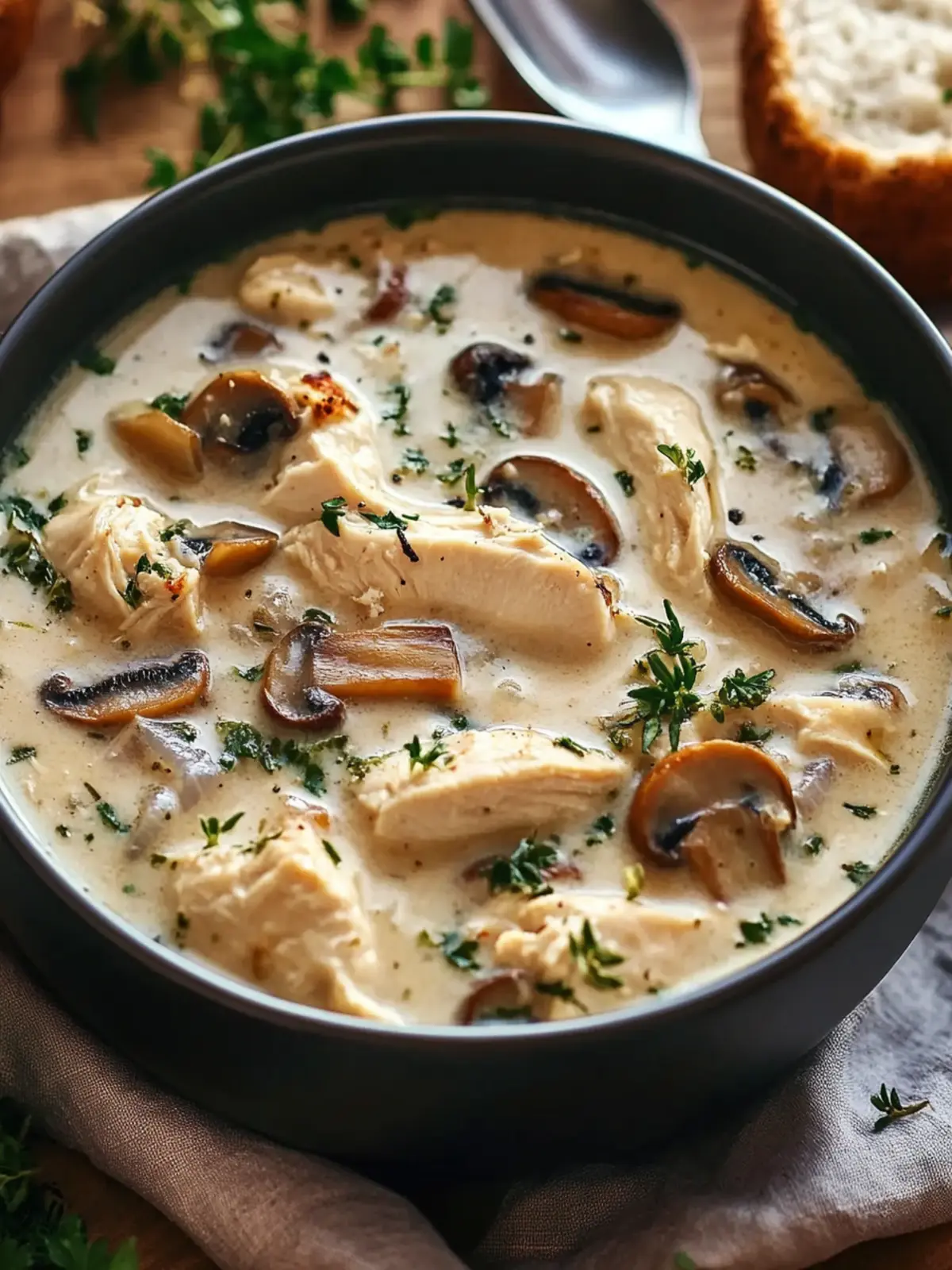 Easy Rotisserie Chicken Mushroom Soup: Your Comfort Food Bliss 2 Easy Rotisserie Chicken Mushroom Soup: The Ultimate Cozy Comfort