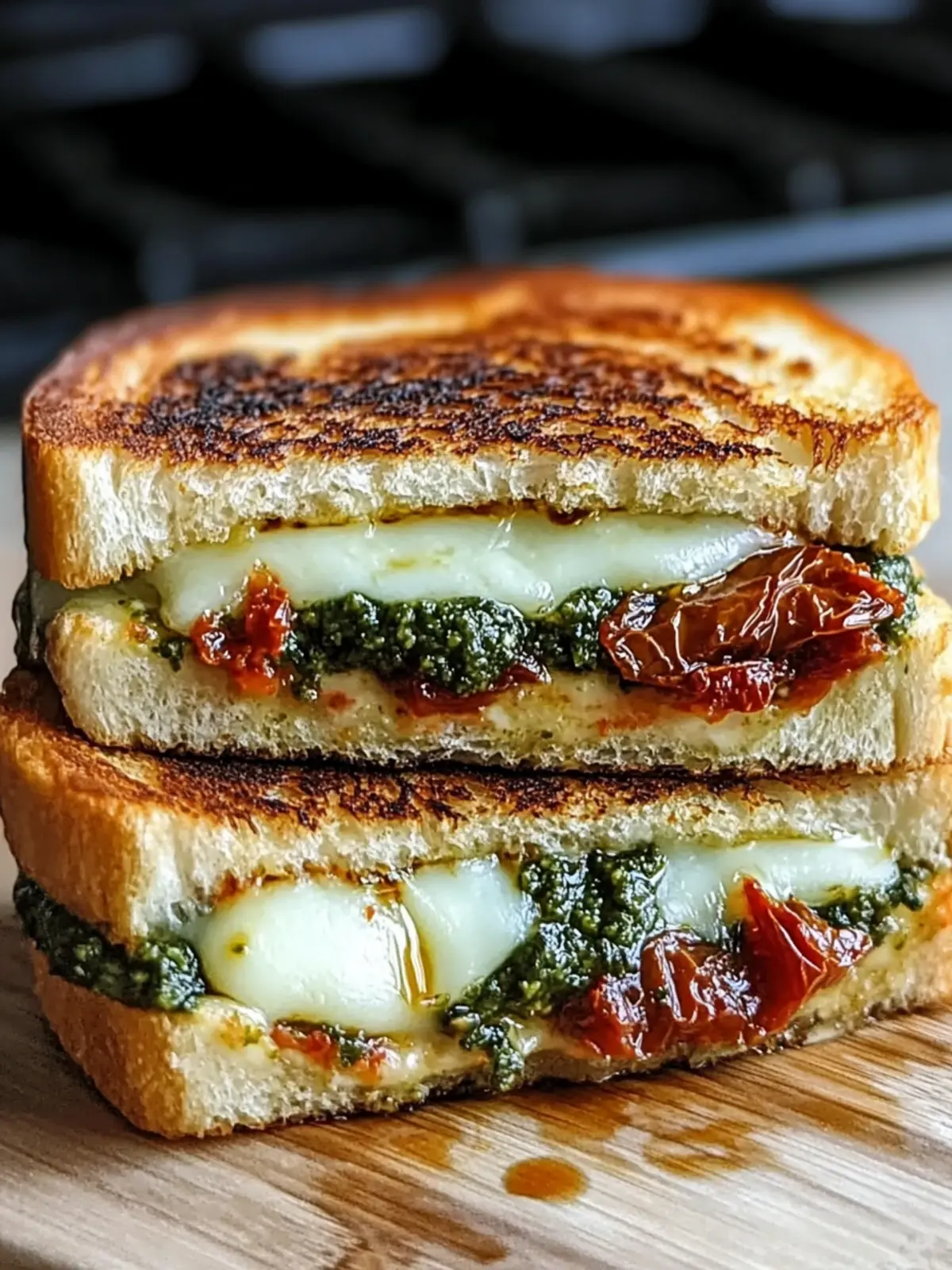 Irresistible Sun-Dried Tomato Pesto Grilled Cheese Delight 2 Sun-Dried Tomato Pesto Grilled Cheese