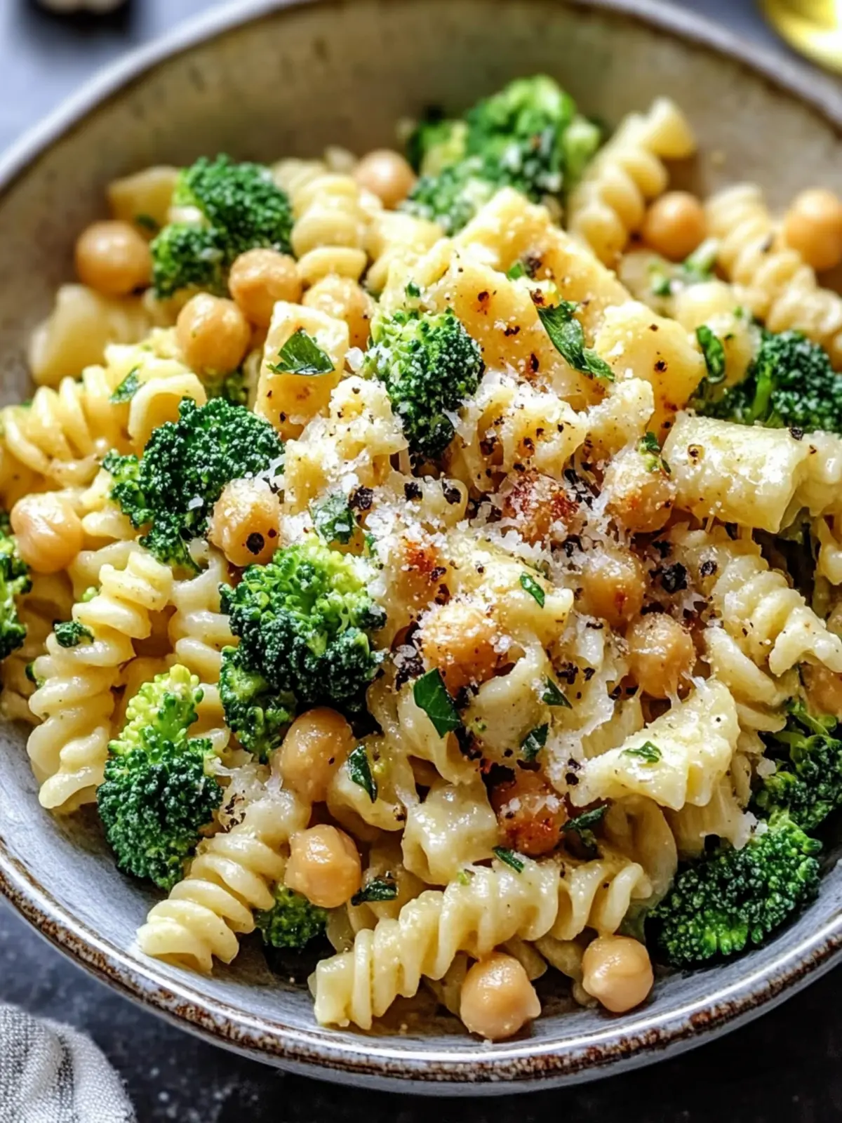 Delicious Broccoli Chickpea Pasta with Garlic Olive Oil Magic 2 Broccoli Chickpea Pasta with Garlic Olive Oil
