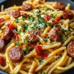 Sticky Garlic Butter Smoky Parmesan Sausage Pasta Skillet Magic 6 Sticky Garlic Butter Smoky Parmesan Sausage Pasta Skillet