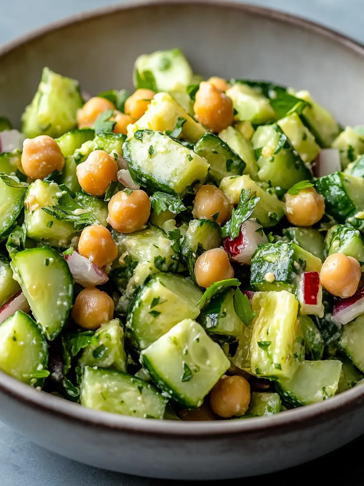 Chickpea Avocado Cucumber Salad with Zesty Lemon Dressing Delight 2 Chickpea Avocado Cucumber Salad with Lemon Dressing