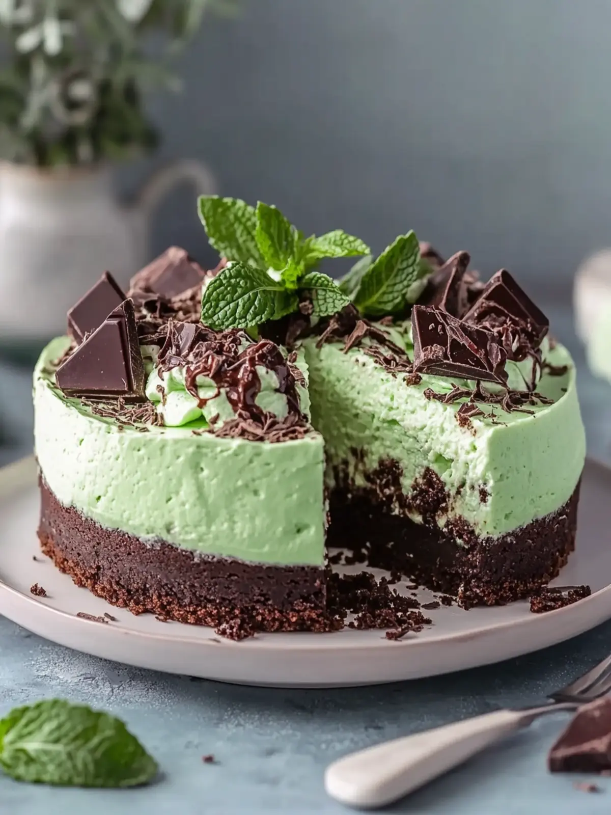 Mint Chocolate Cheesecake: Your Irresistibly Indulgent Treat 3 Mint Chocolate Cheesecake: Irresistibly Indulgent Dessert