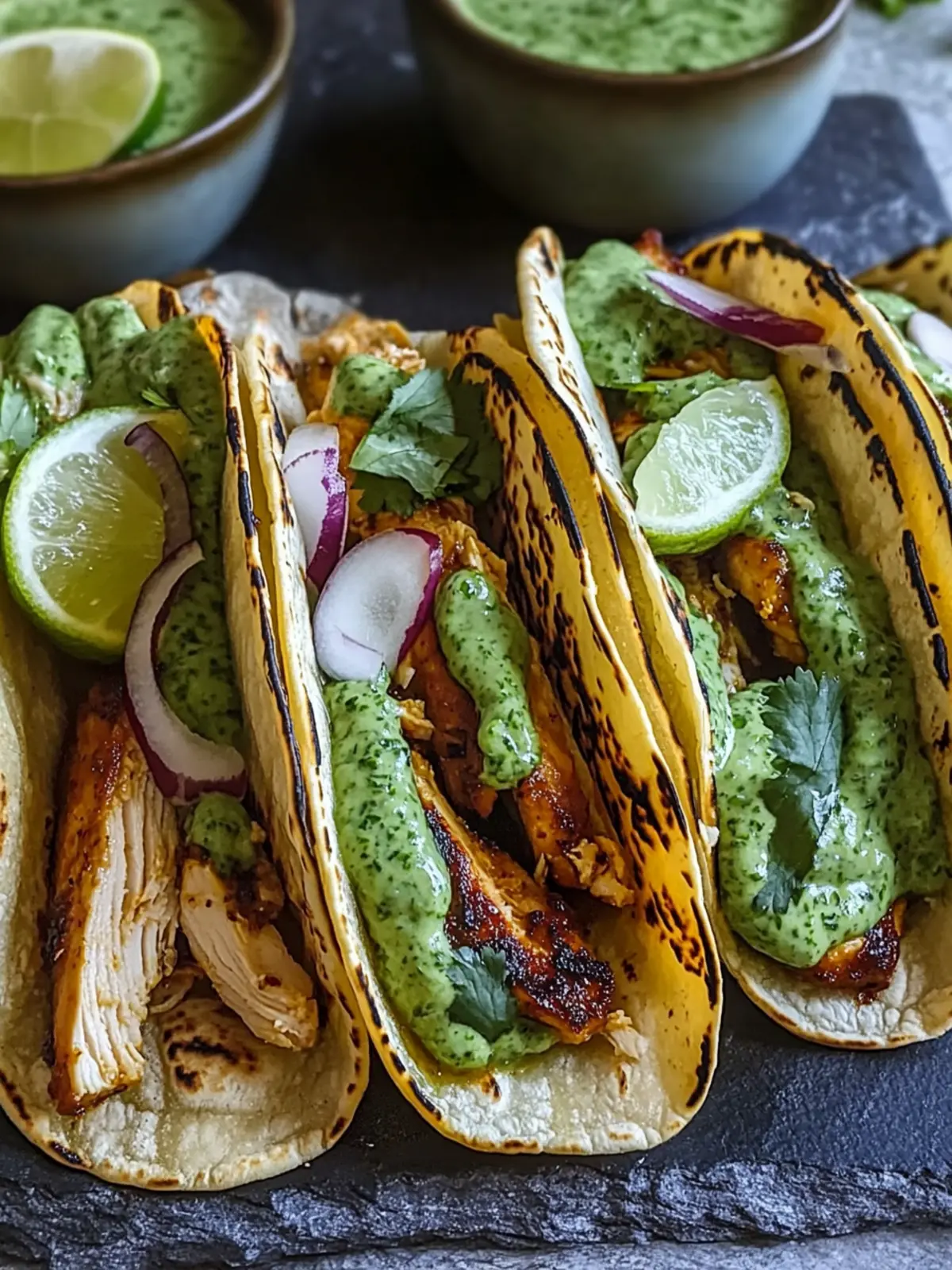 Salsa Verde Chicken Tacos Recipe for Easy Weeknight Delights 4 Salsa Verde Chicken Tacos Recipe Easy Weeknight Dinner with Cilantro Lime Crema