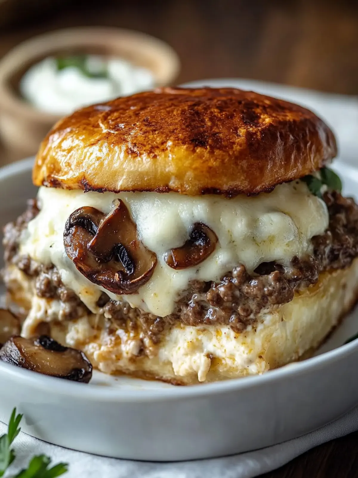 35-Minute Cottage Cheese Mushroom Swiss Burger Casserole Bliss 3 35-Minute Cottage Cheese Mushroom Swiss Burger Casserole Magic