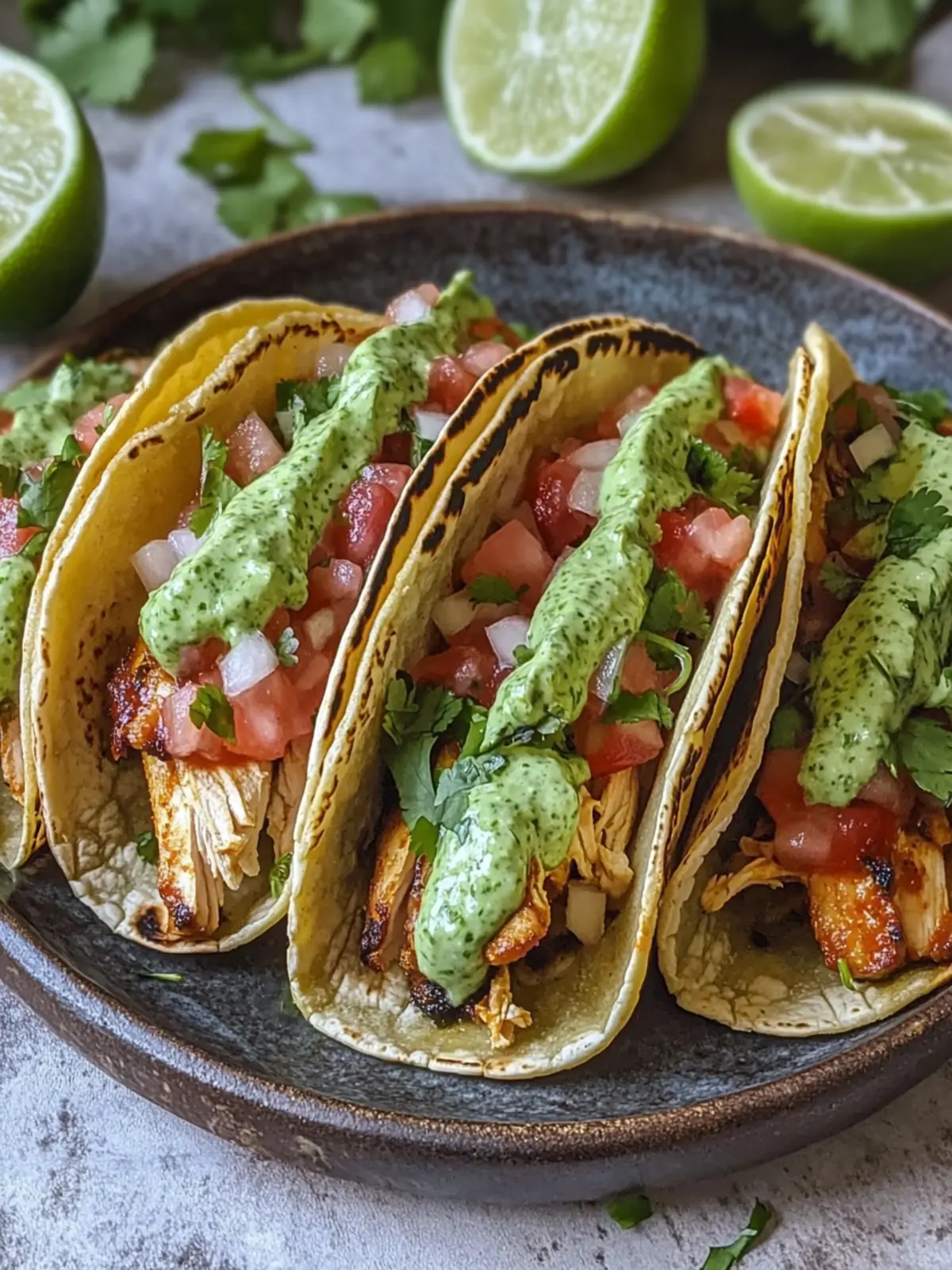 Salsa Verde Chicken Tacos Recipe for Easy Weeknight Delights 2 Salsa Verde Chicken Tacos Recipe Easy Weeknight Dinner with Cilantro Lime Crema