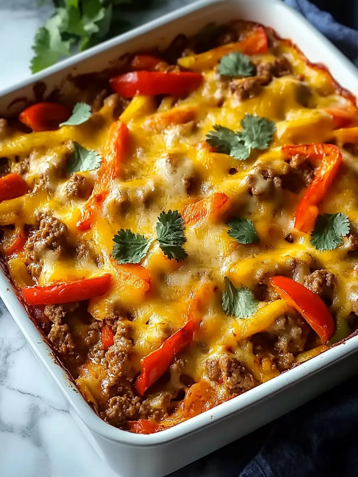 Easy Simple Hamburger Fajita Casserole for Busy Nights 5 Simple Hamburger Fajita Casserole