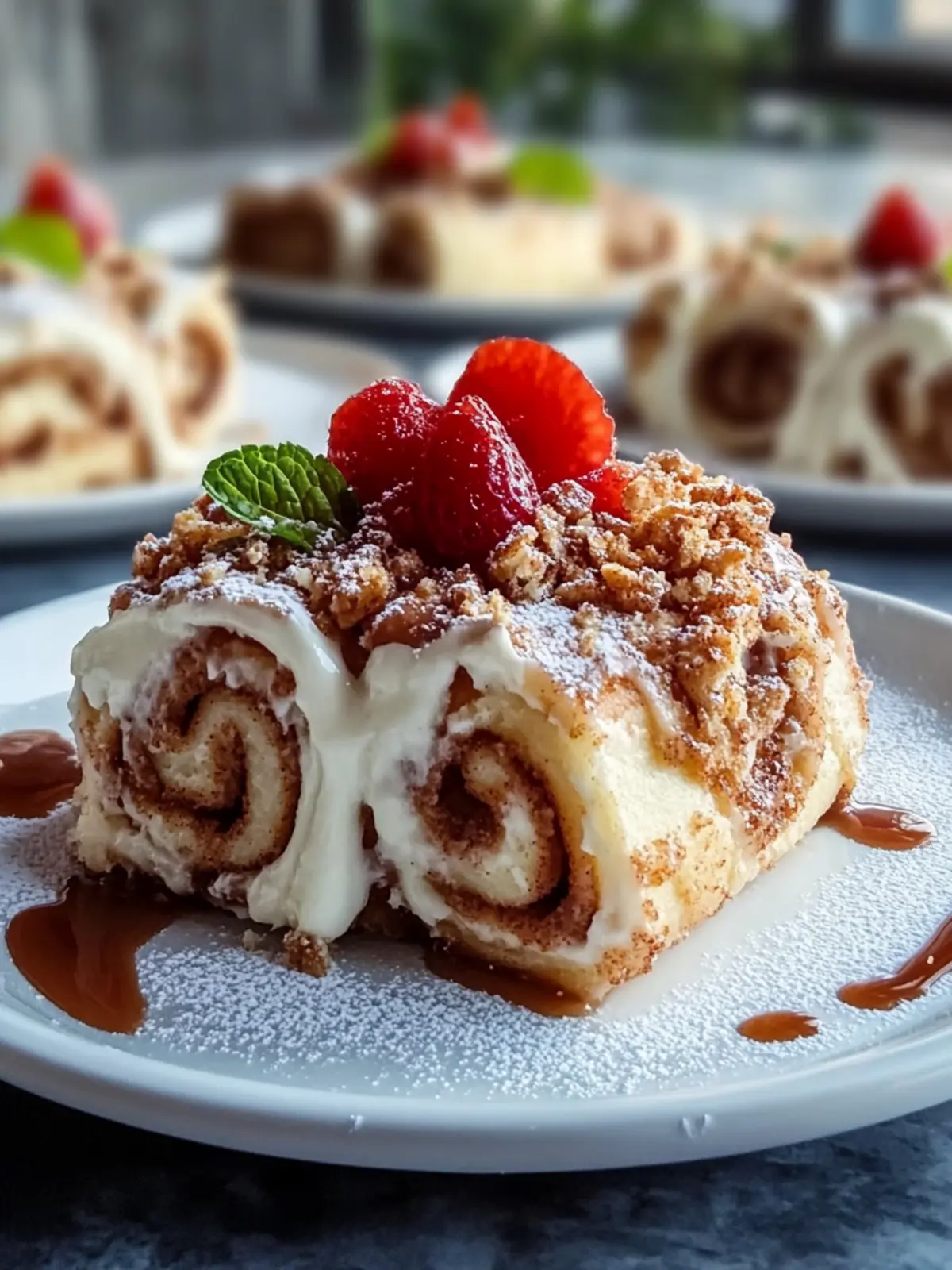 Cinnamon Roll Cheesecake Chimichanga