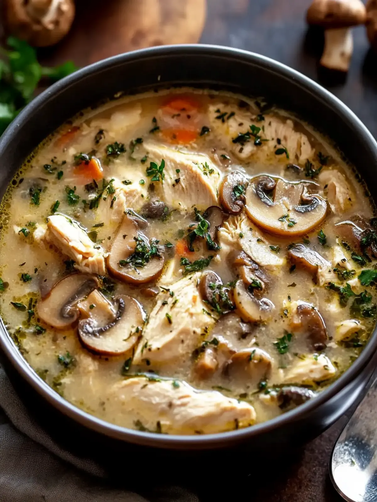 Easy Rotisserie Chicken Mushroom Soup: Your Comfort Food Bliss 3 Easy Rotisserie Chicken Mushroom Soup: The Ultimate Cozy Comfort