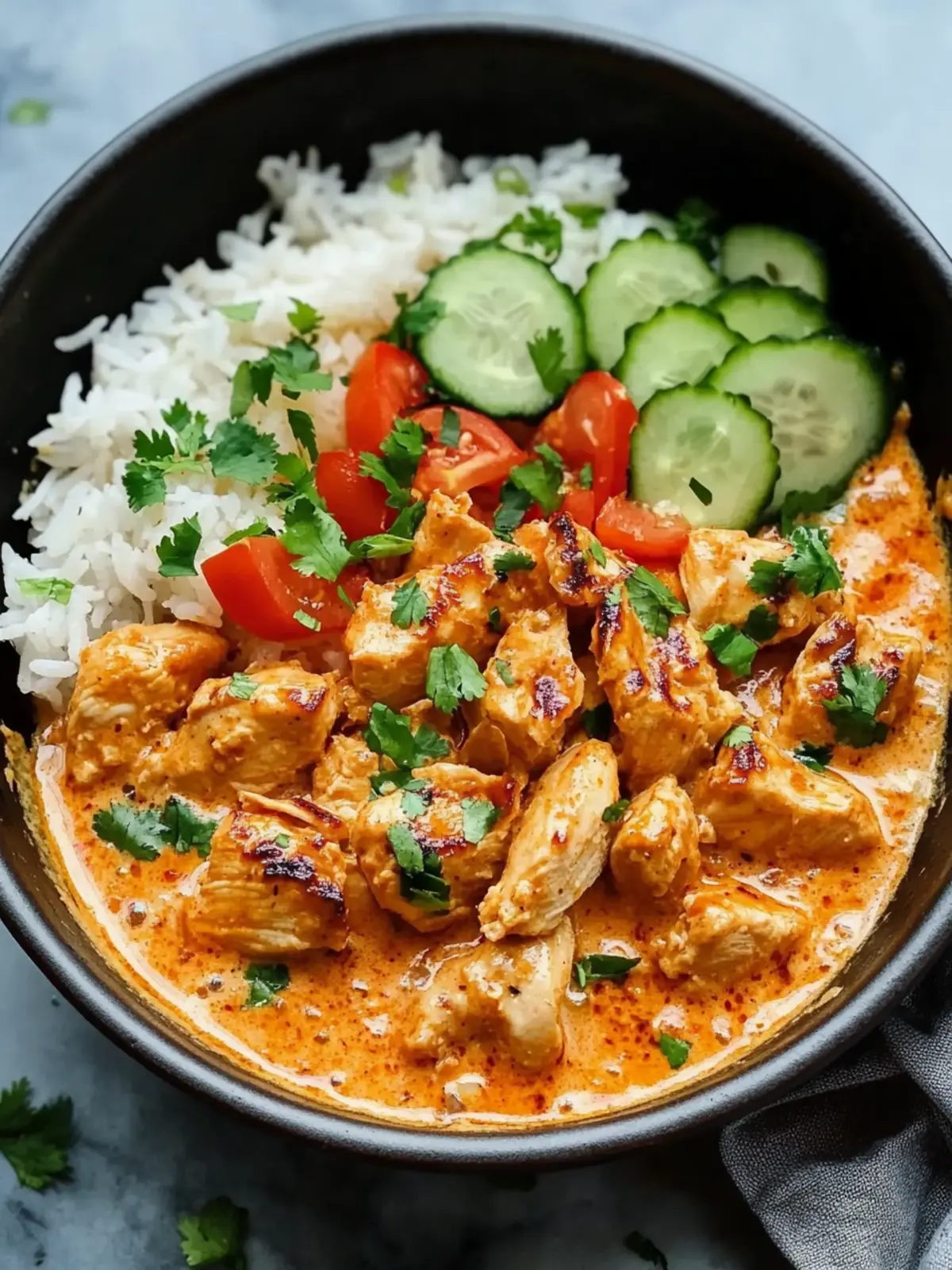 Creamy Coconut Chicken Rice Bowl Recipe