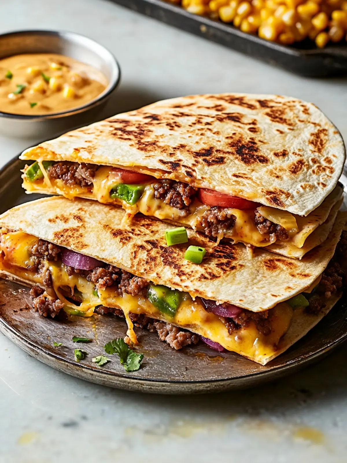 Smashburger Quesadillas: Quick, Cheesy Comfort Food Delight 4 Smashburger Quesadillas