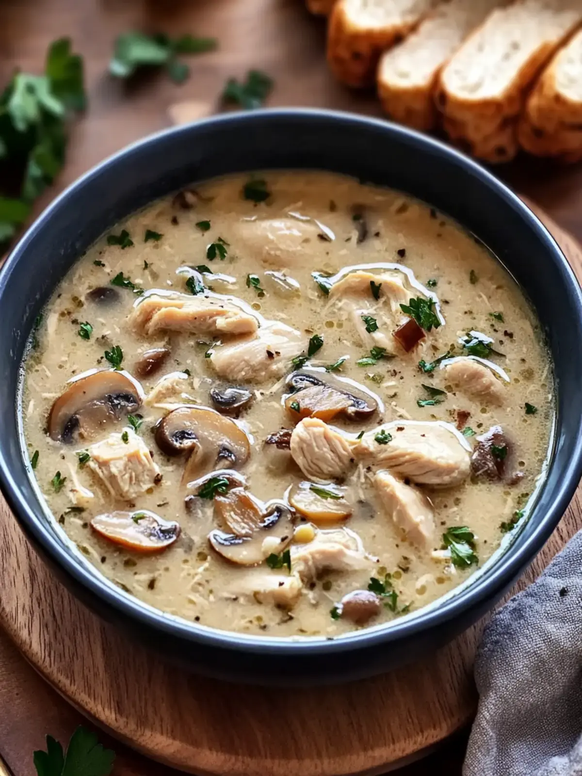 Easy Rotisserie Chicken Mushroom Soup: Your Comfort Food Bliss 4 Easy Rotisserie Chicken Mushroom Soup: The Ultimate Cozy Comfort