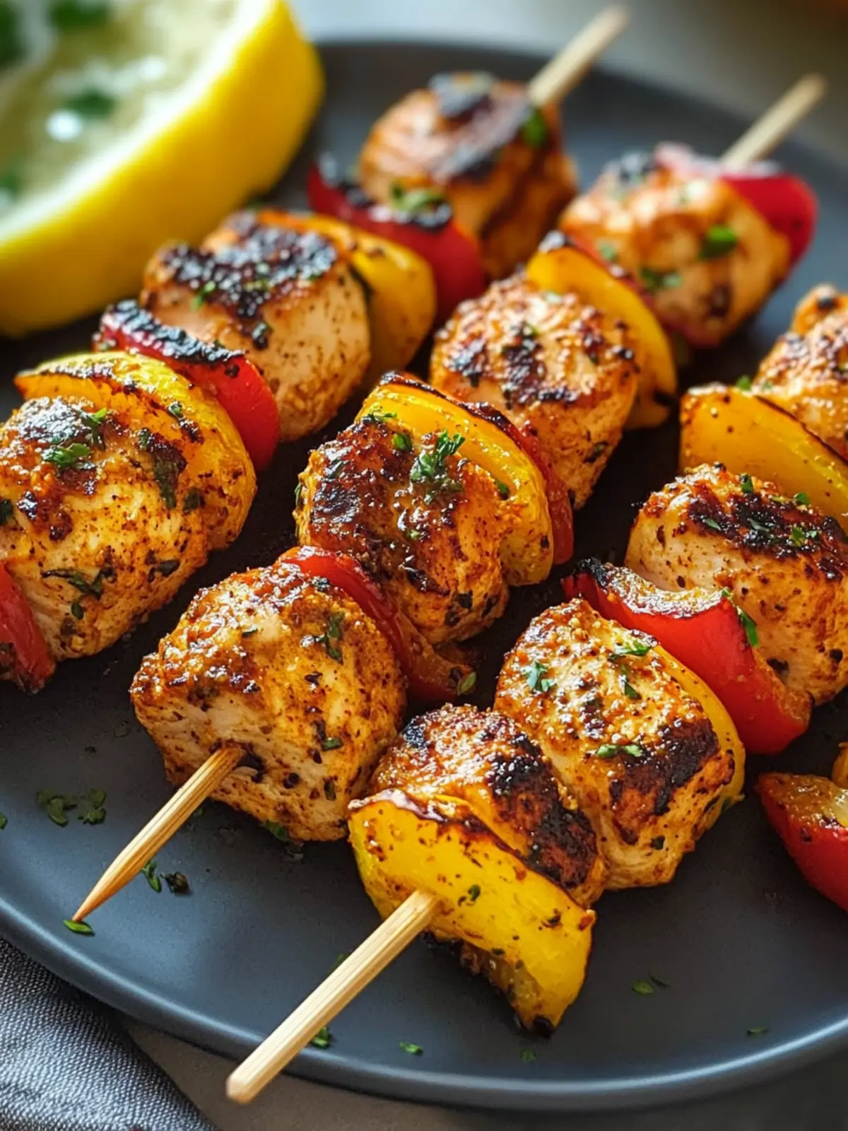 Cajun Chicken Grilled Skewers: Zesty Flavors in Every Bite 2 Cajun Chicken Grilled Skewers