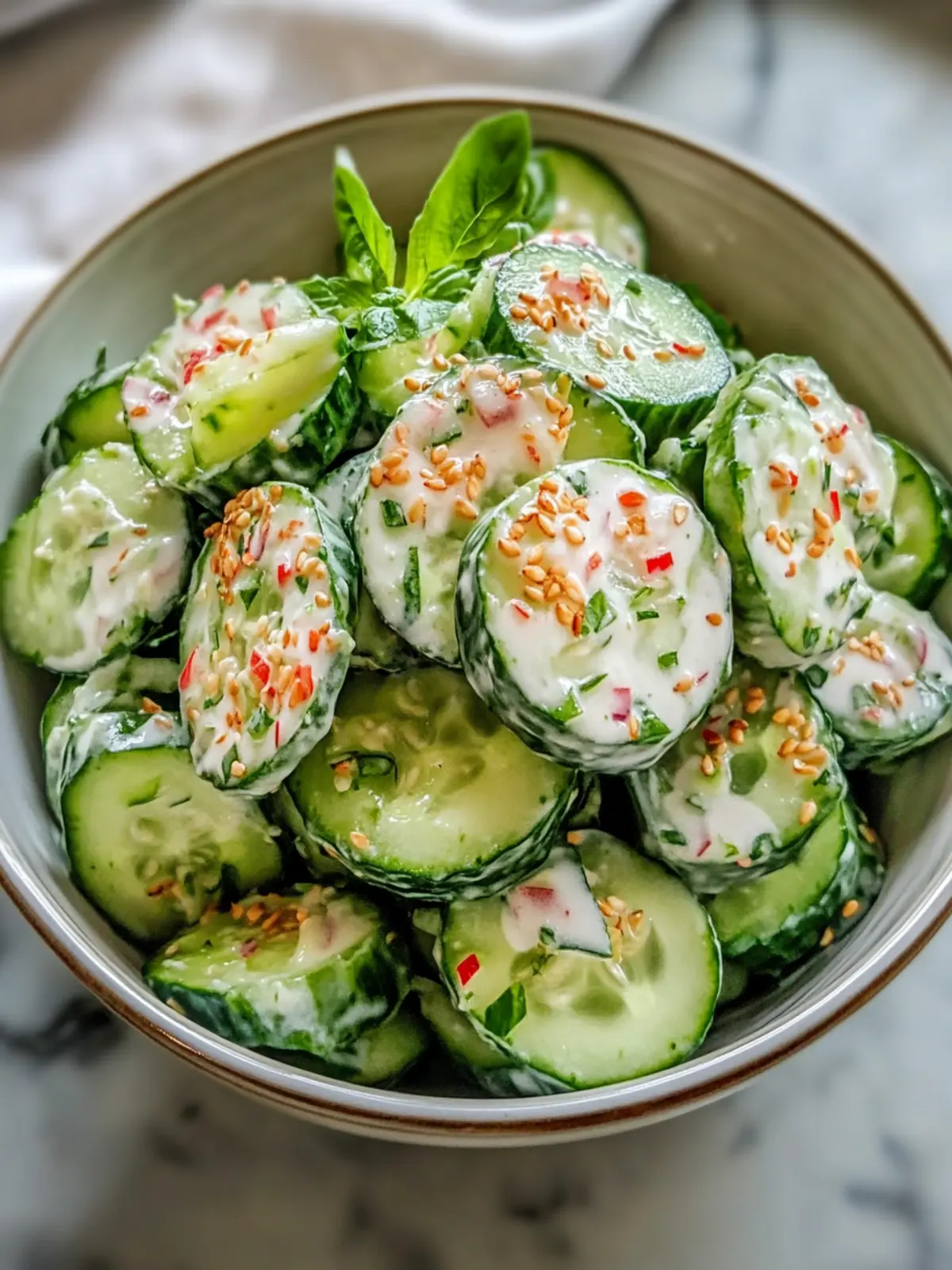 California Roll Cucumber Salad