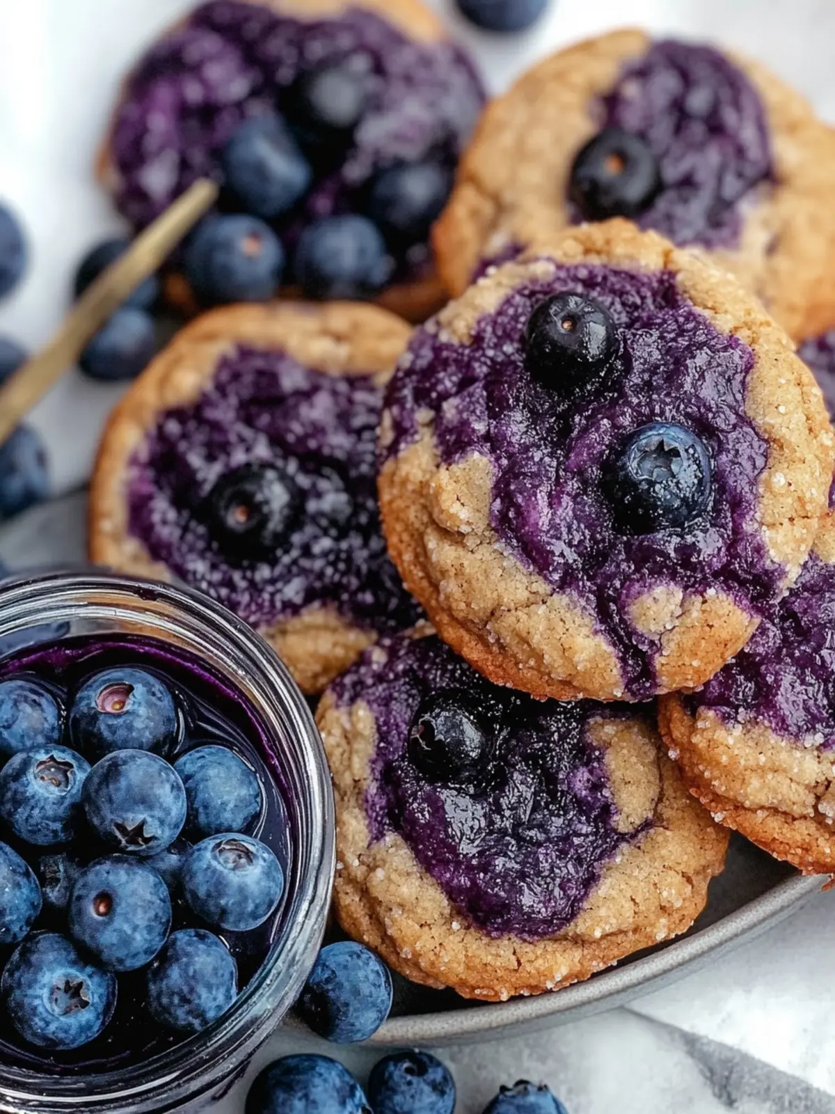 Blueberry Cookies with Homemade Jam for Ultimate Sweetness 2 Blueberry Cookies with Homemade Jam