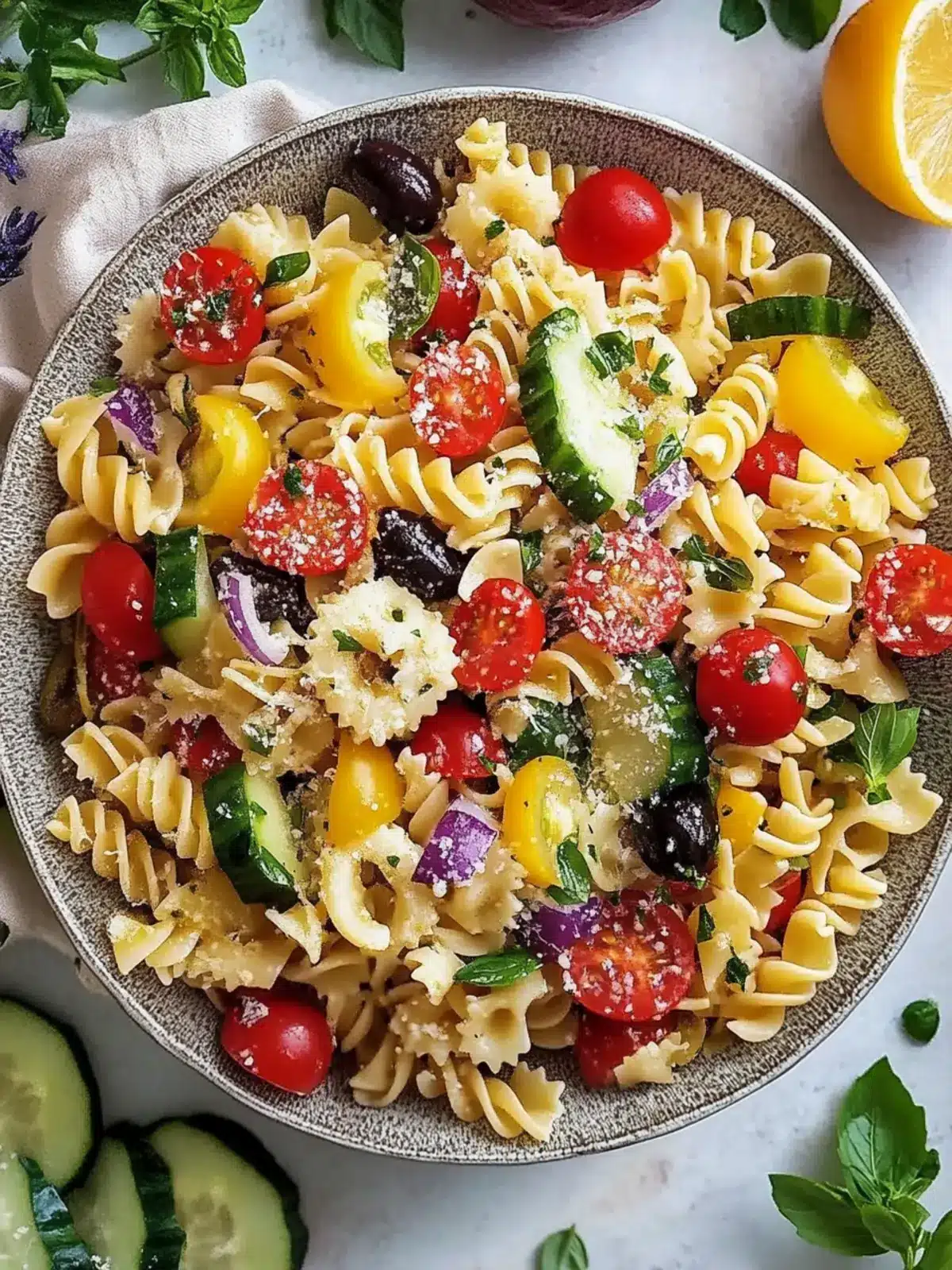 Irresistible Mediterranean Pasta Salad Fit for Every Occasion 3 Irresistible Mediterranean Pasta Salad