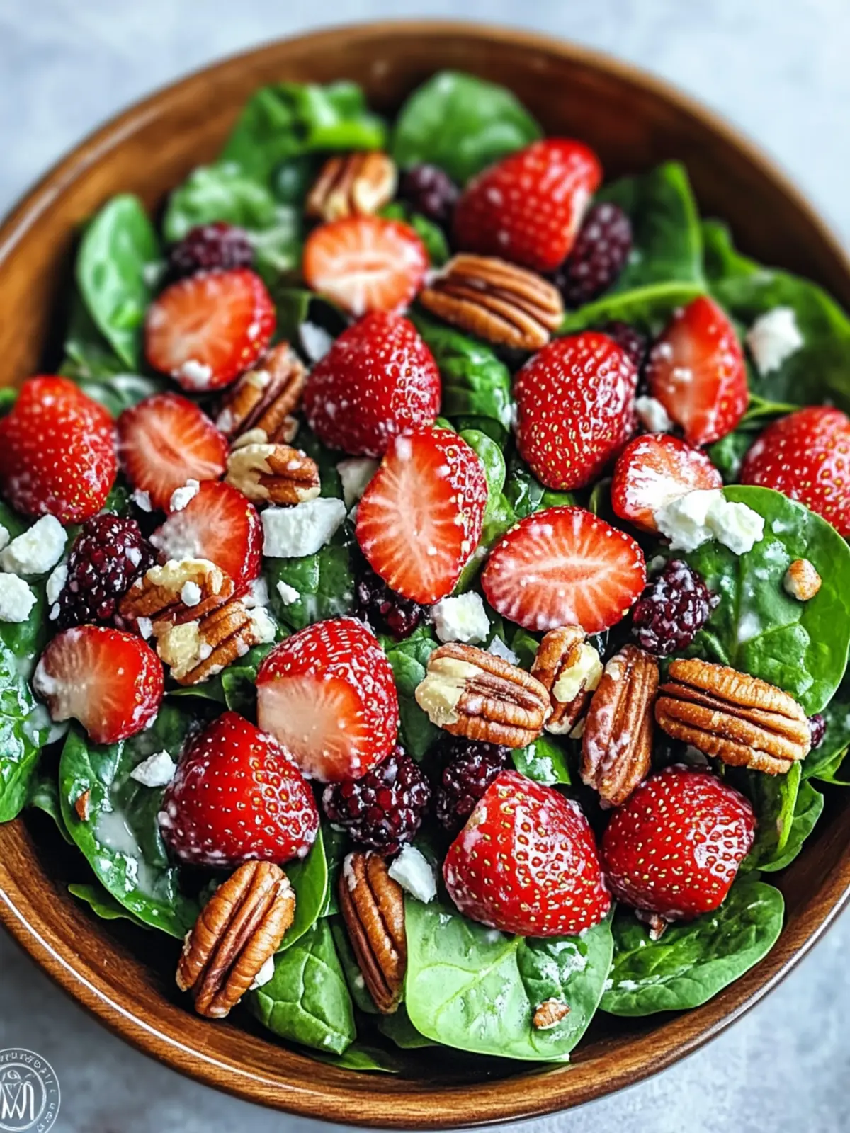 Fresh Spinach Strawberry Salad with Pecans: A Delightful Boost 4 Spinach Strawberry Salad with Pecans