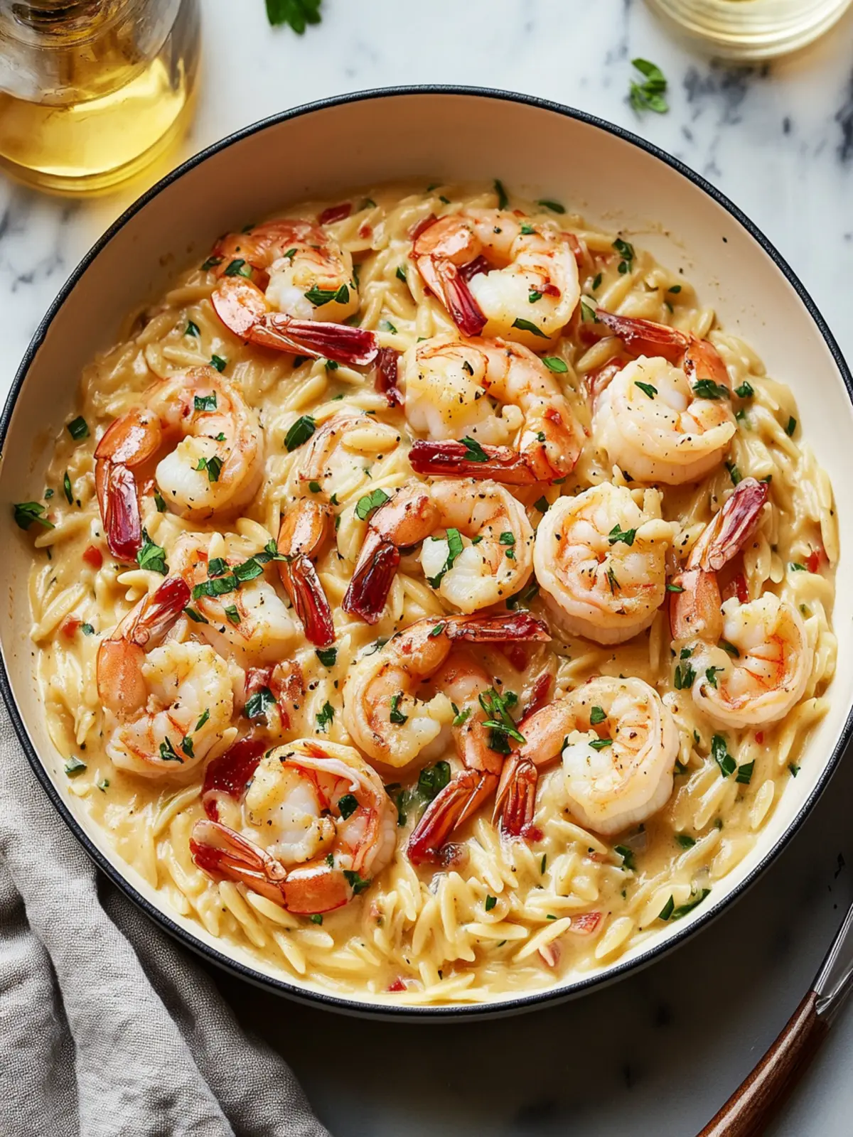 Creamy Garlic Shrimp Orzo The Ultimate One-Pot Comfort Meal 4 Creamy Garlic Shrimp Orzo (The “Risotto-Style” One-Pot Meal)