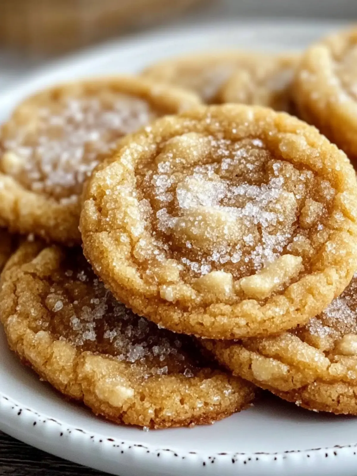 Crinkly Crackly Butter Toffee Sugar Cookies – Easy Chewy Treats 3 Crinkly Crackly Butter Toffee Sugar Cookies – Easy Chewy Recipe