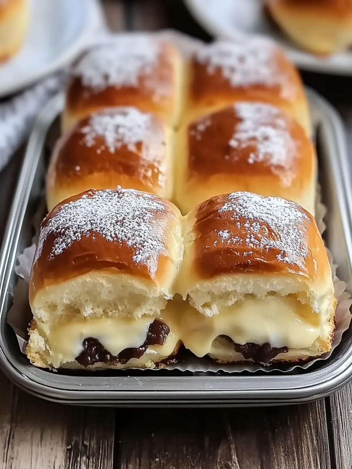 Delicious Boston Cream Pie Stuffed Hawaiian Rolls – Quick Desserts 5 Boston Cream Pie Stuffed Hawaiian Rolls – Quick Desserts Using Hawaiian Rolls