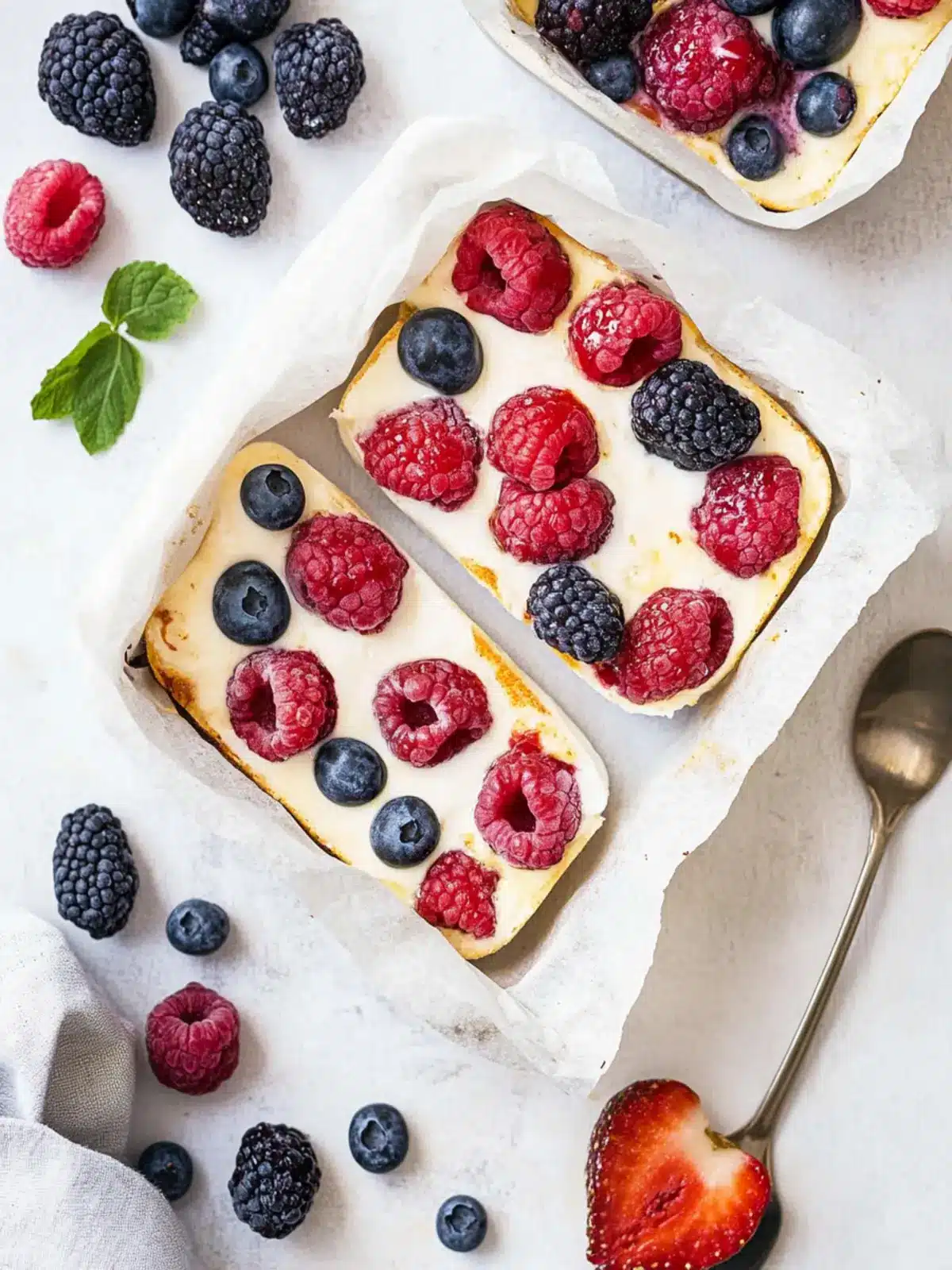 Delicious Baked Yogurt Slices with Berry Bliss 5 Baked Yogurt