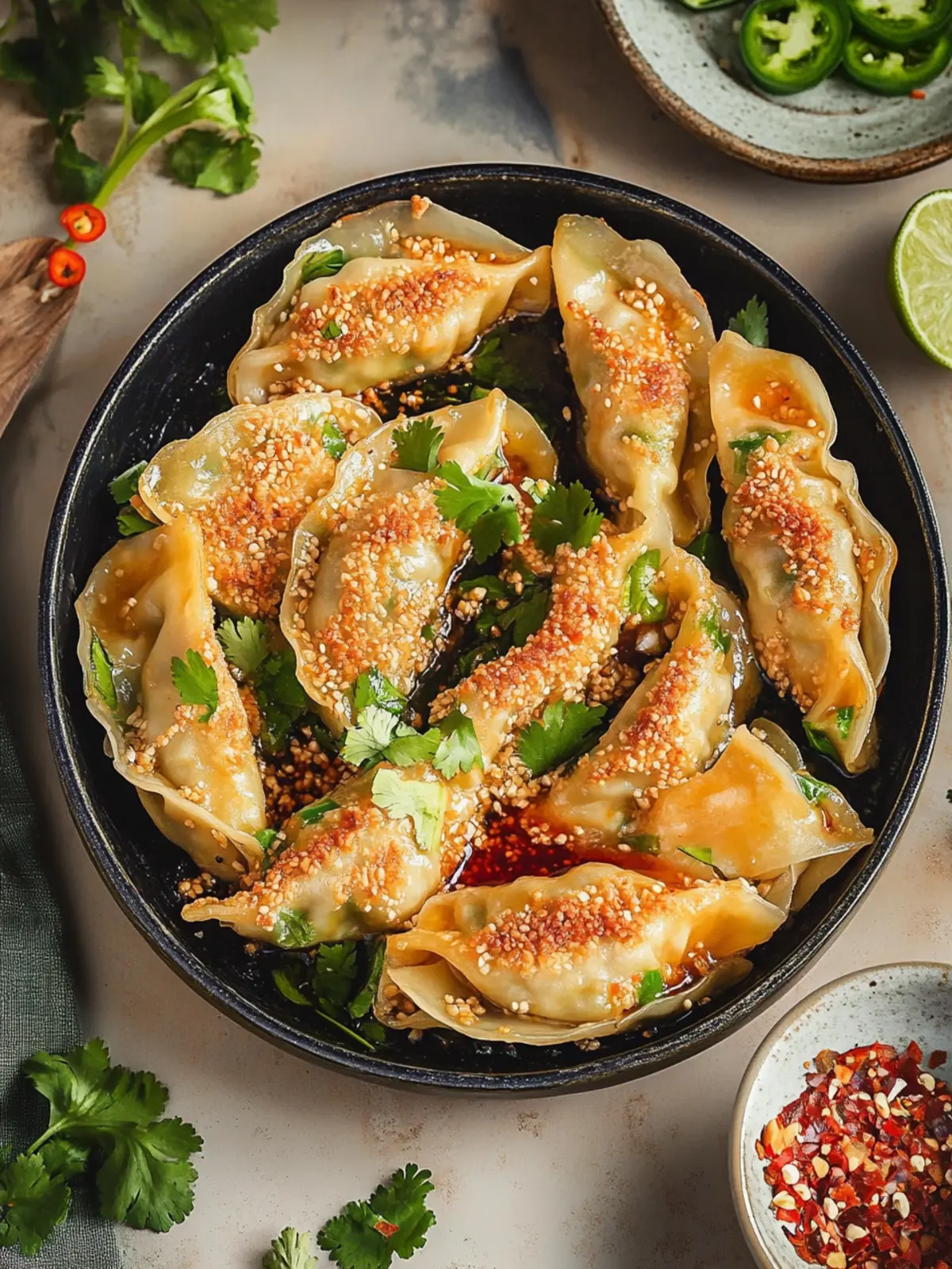 Viral Baked Dumplings Recipe with Easy Crispy Chili Oil Twist 5 Viral Baked Dumplings Recipe (Easy Crispy Chili Oil Dumplings)