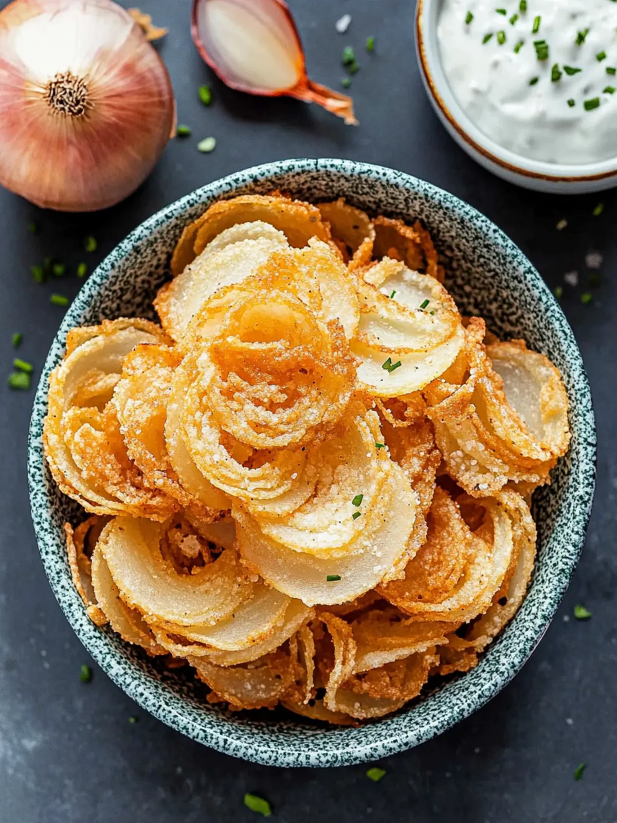 Crispy Onion Ring Chips: Crunchy Low-Carb Snack Magic 4 Crispy Onion Ring Chips