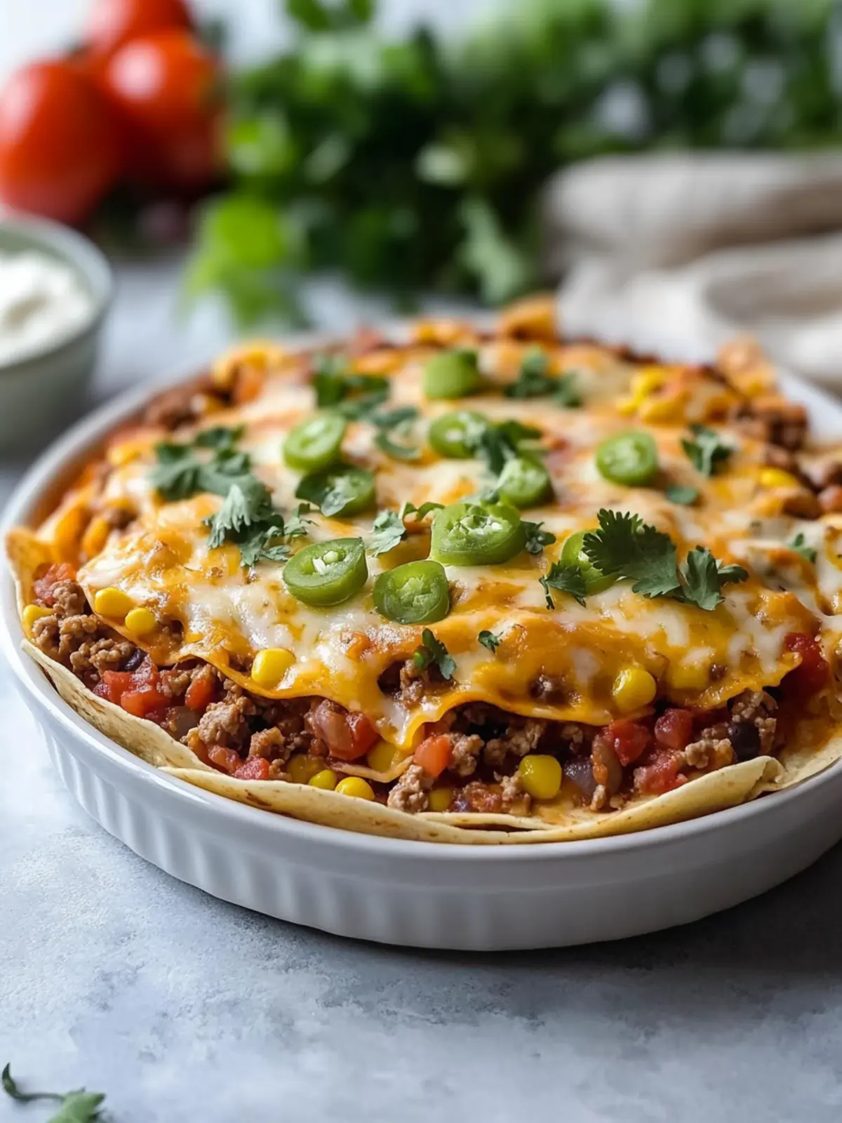Taco Casserole with Tortillas – Quick, Cheesy Family Favorite 4 Taco Casserole With Tortillas