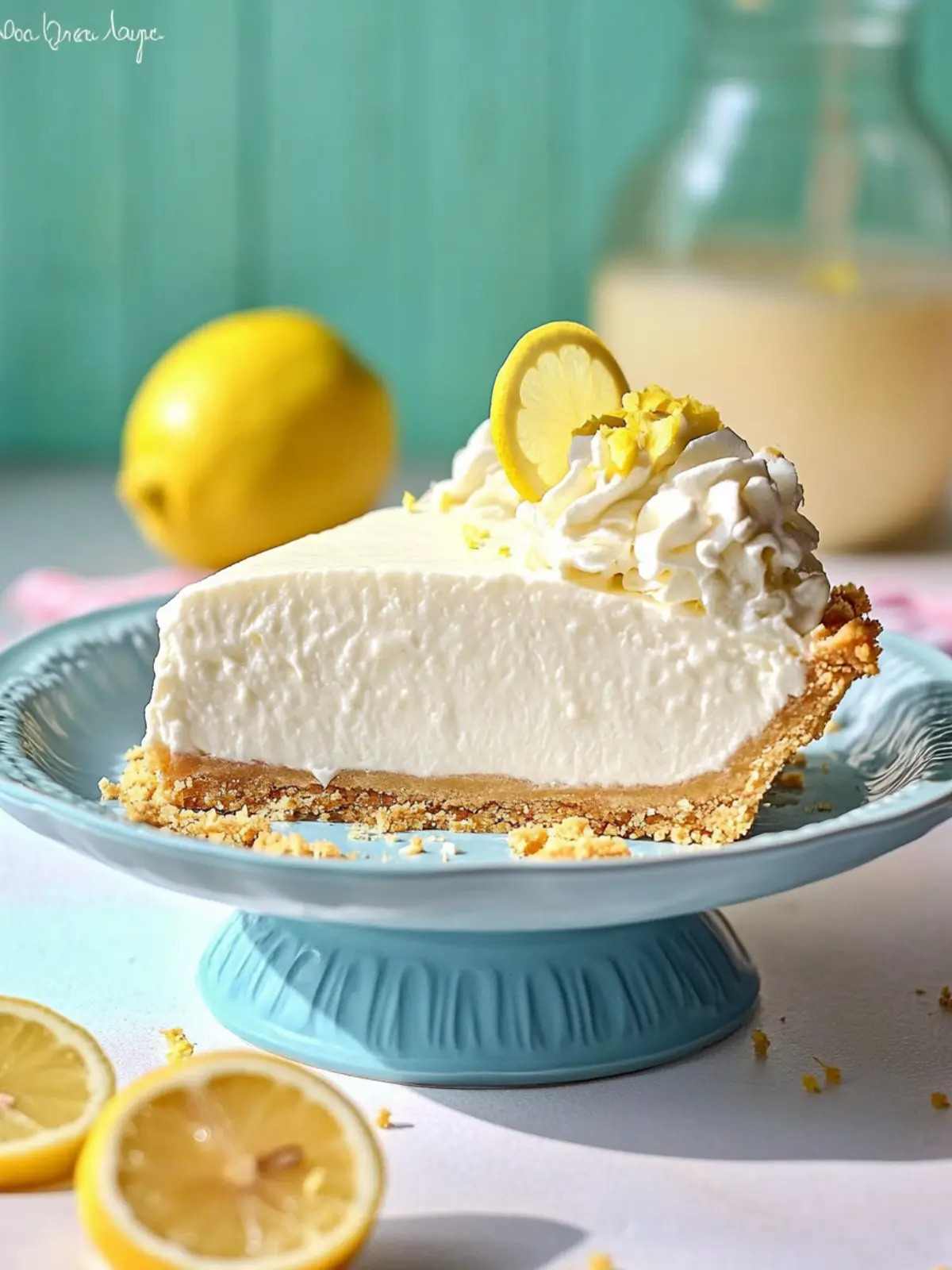 Frozen Lemonade Pie: A Refreshing Slice of Summer Joy 2 Frozen Lemonade Pie