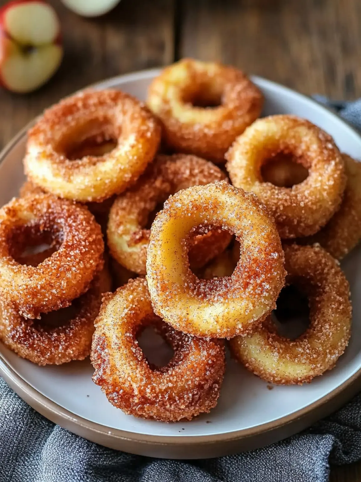 Air Fryer Cinnamon Apple Rings: 5-Minute Easy Crispy Delight 5 Air Fryer Cinnamon Apple Rings:5-Min Easy Crispy Delicious.