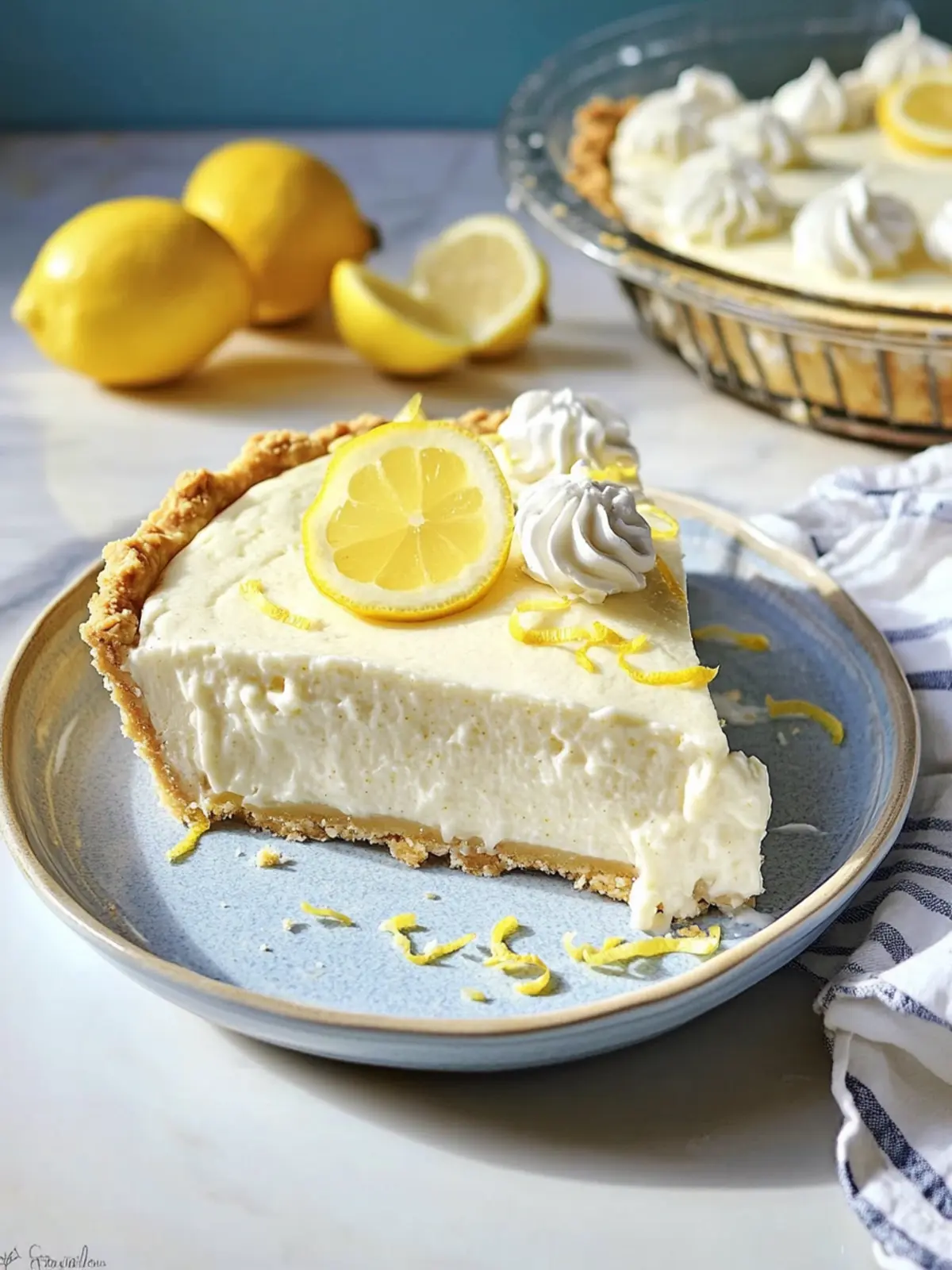 Frozen Lemonade Pie: A Refreshing Slice of Summer Joy 4 Frozen Lemonade Pie
